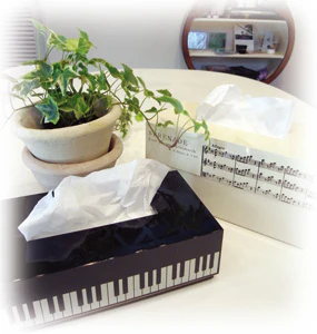 Mozart Serenade Tissue Box - Ivory - Image 2