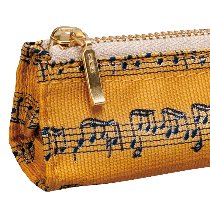 Music Score Pencil Case - Gold - Image 3