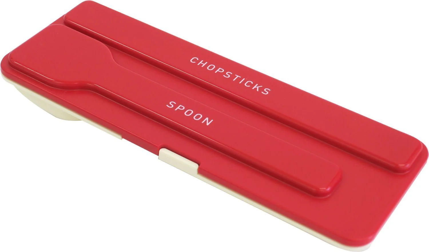 OSK LUNCH CHIME Chopsticks & Spoon Combi Set Red CT-29 - Image 3