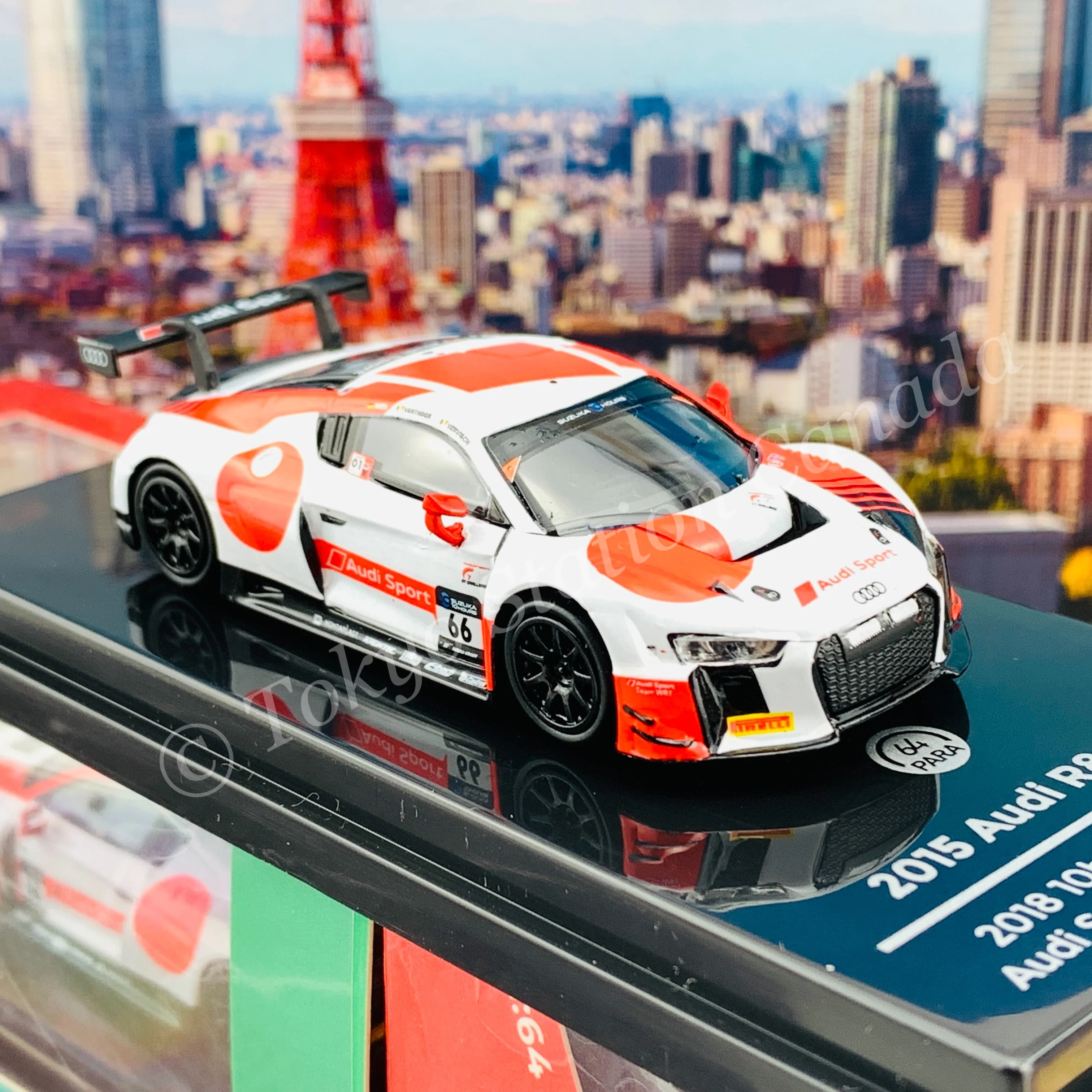 PARA64 1/64 Audi R8 LMS 2015 (2018 10hr Suzuka WRT #66) PA-55262 - Image 5