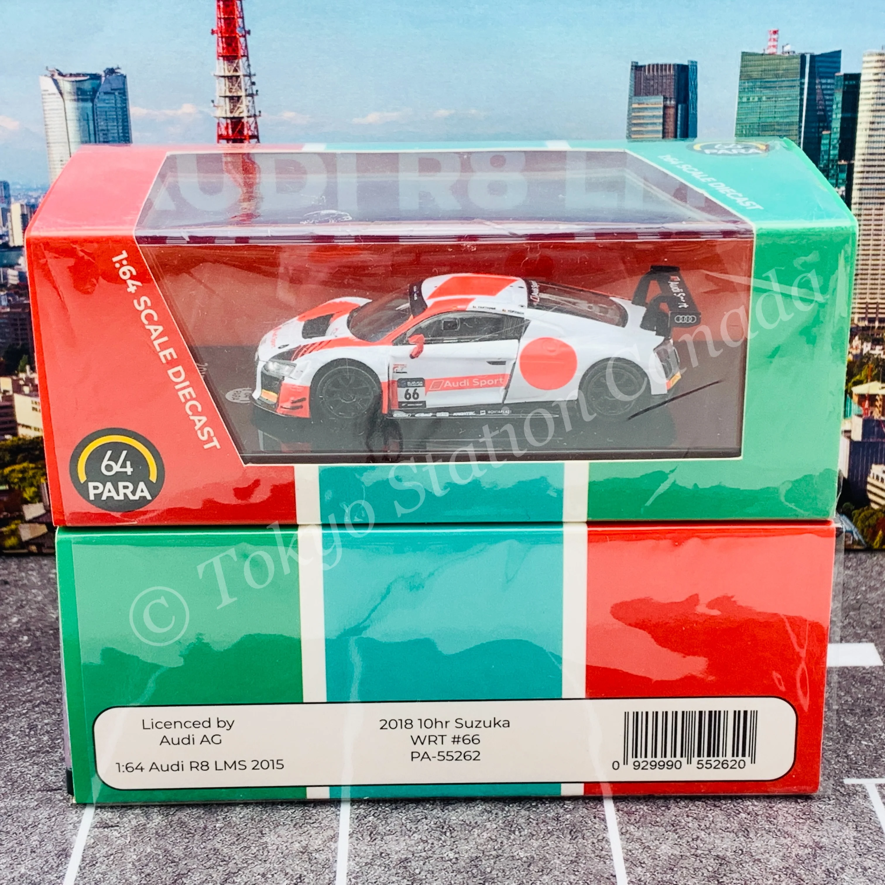 PARA64 1/64 Audi R8 LMS 2015 (2018 10hr Suzuka WRT #66) PA-55262 - Image 6