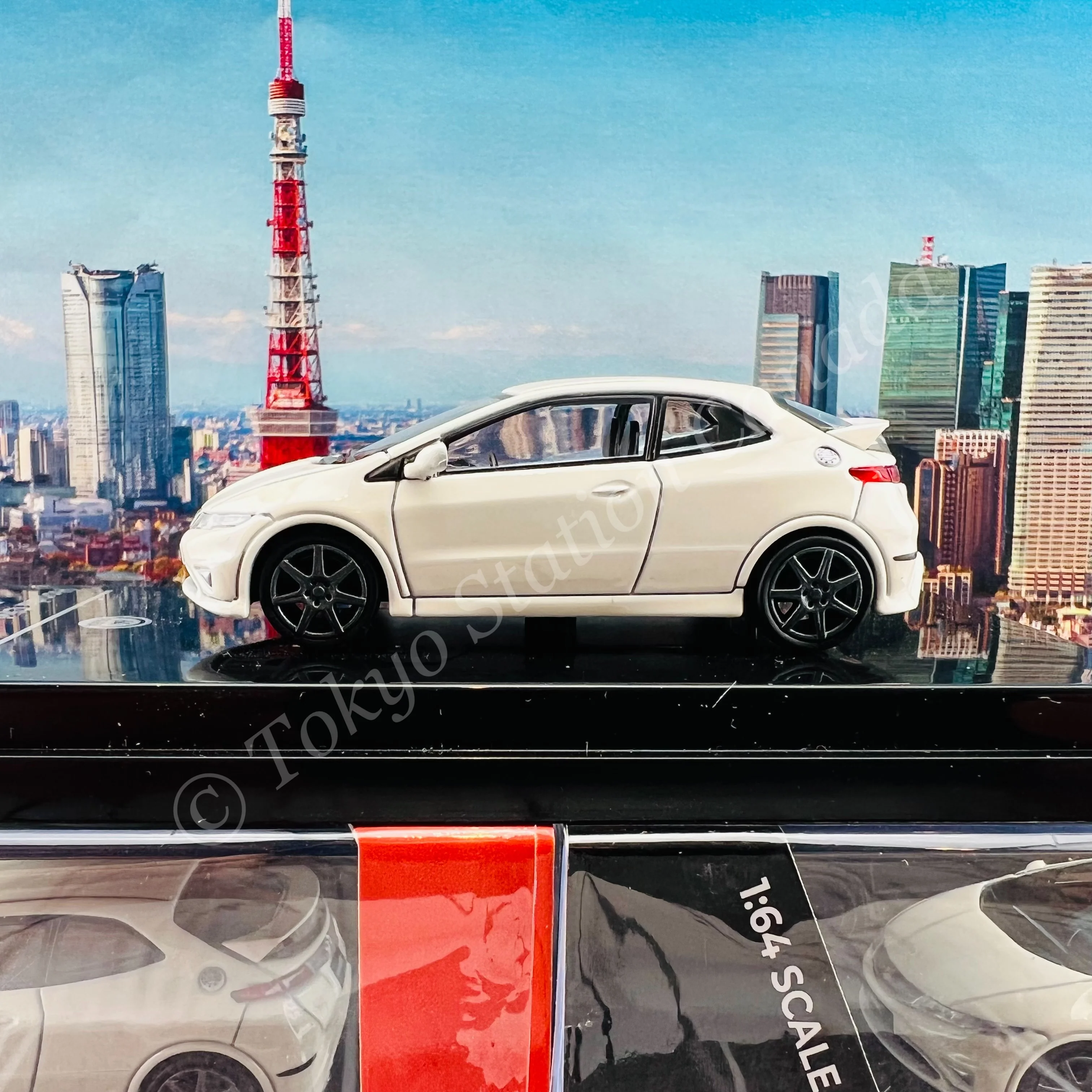 PARA64 1/64 Honda Civic FN2 Type R Championship White LHD PA-55392 - Image 3