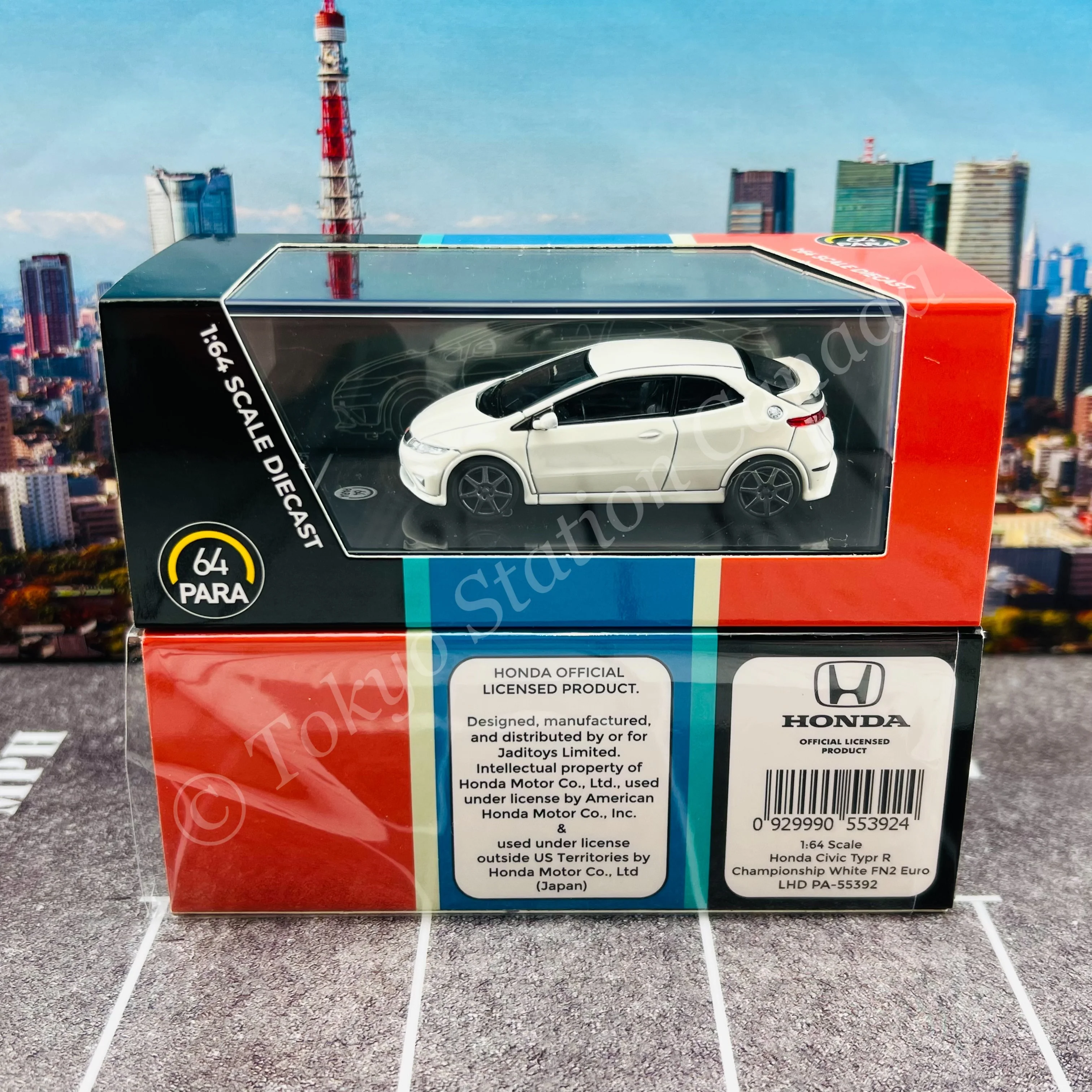 PARA64 1/64 Honda Civic FN2 Type R Championship White LHD PA-55392 - Image 5