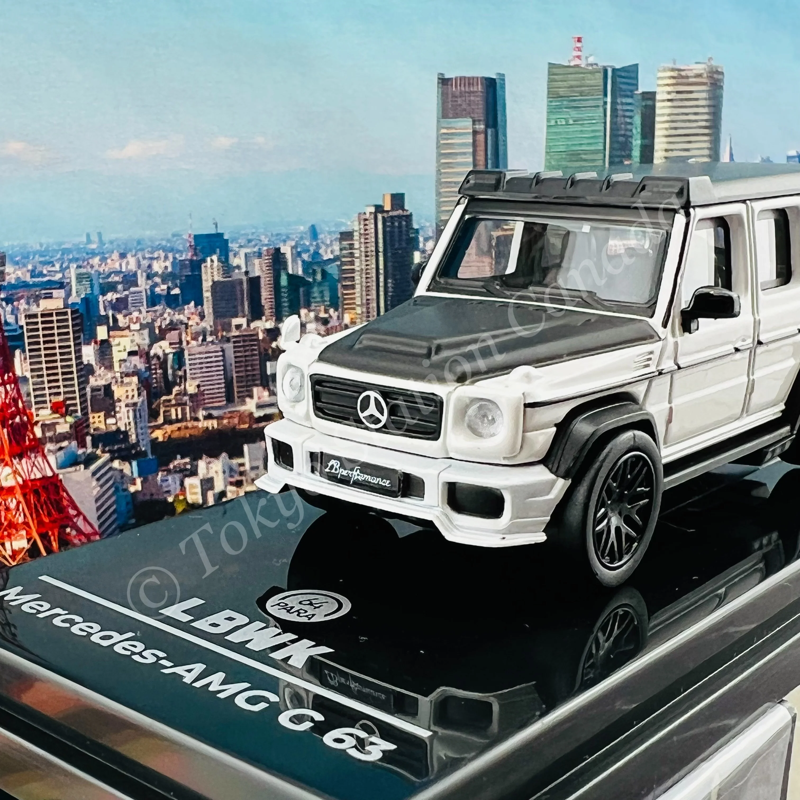 PARA64 1/64 Liberty Walk Mercedes-AMG G63 White LHD PA-55161 - Image 2