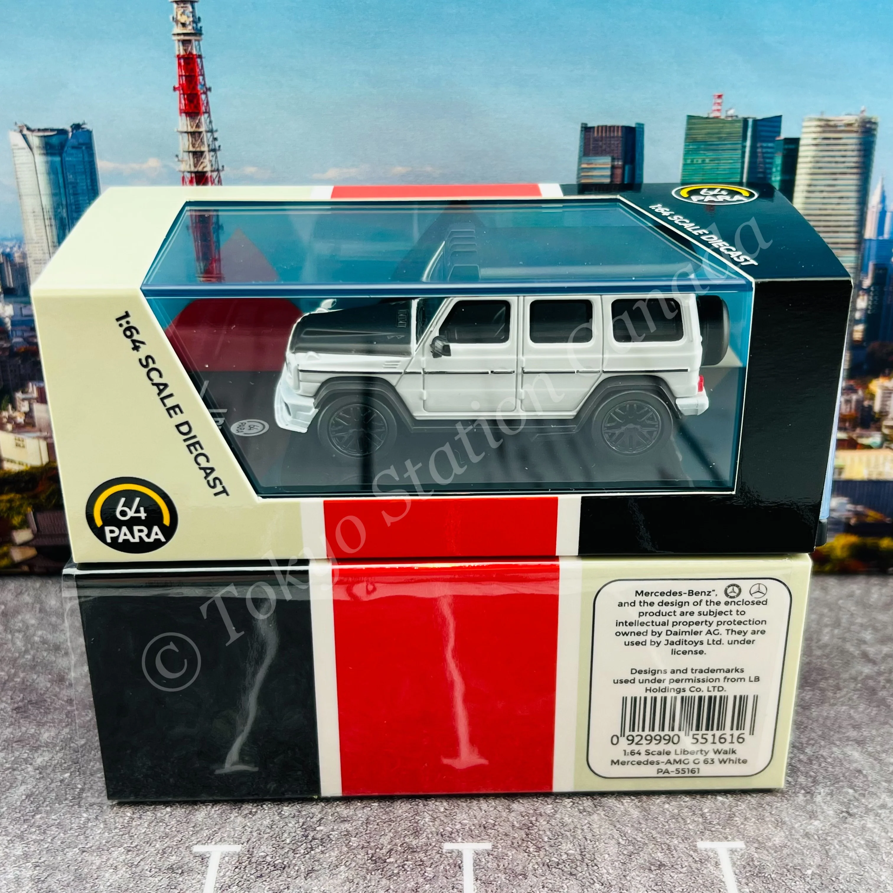 PARA64 1/64 Liberty Walk Mercedes-AMG G63 White LHD PA-55161 - Image 6