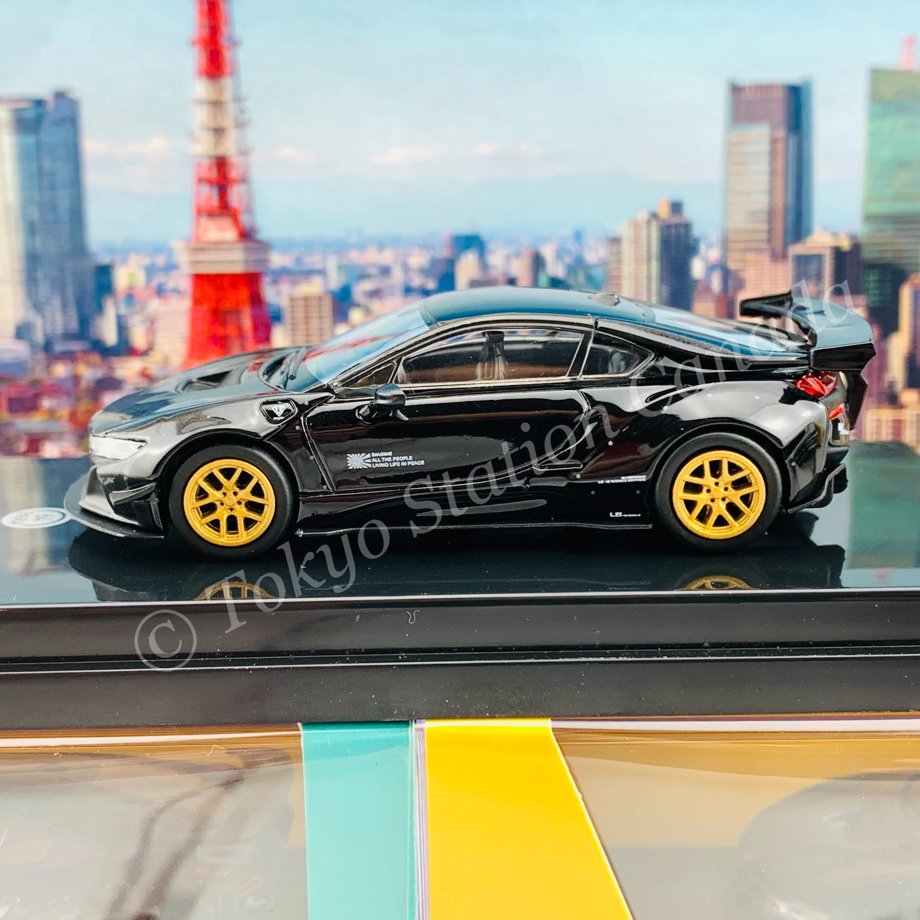 PARA64 1/64 Liberty Walk x BMW i8 Black LHD PA-55142 - Image 3
