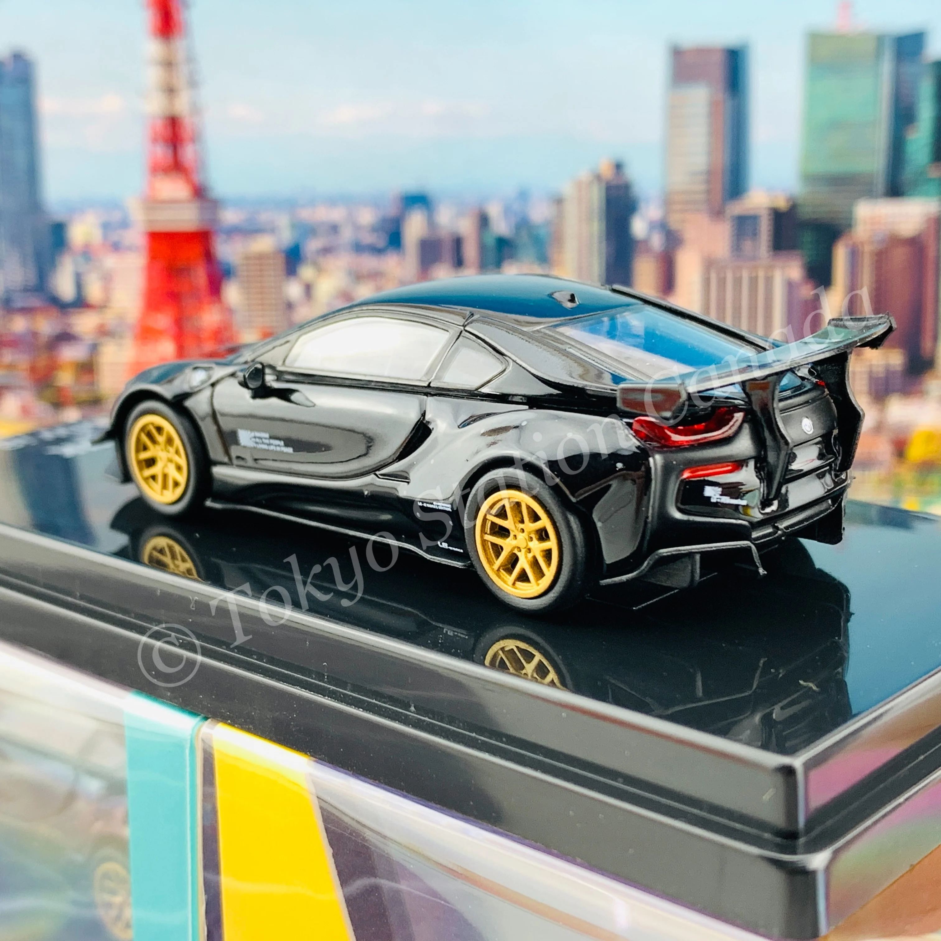 PARA64 1/64 Liberty Walk x BMW i8 Black LHD PA-55142 - Image 4