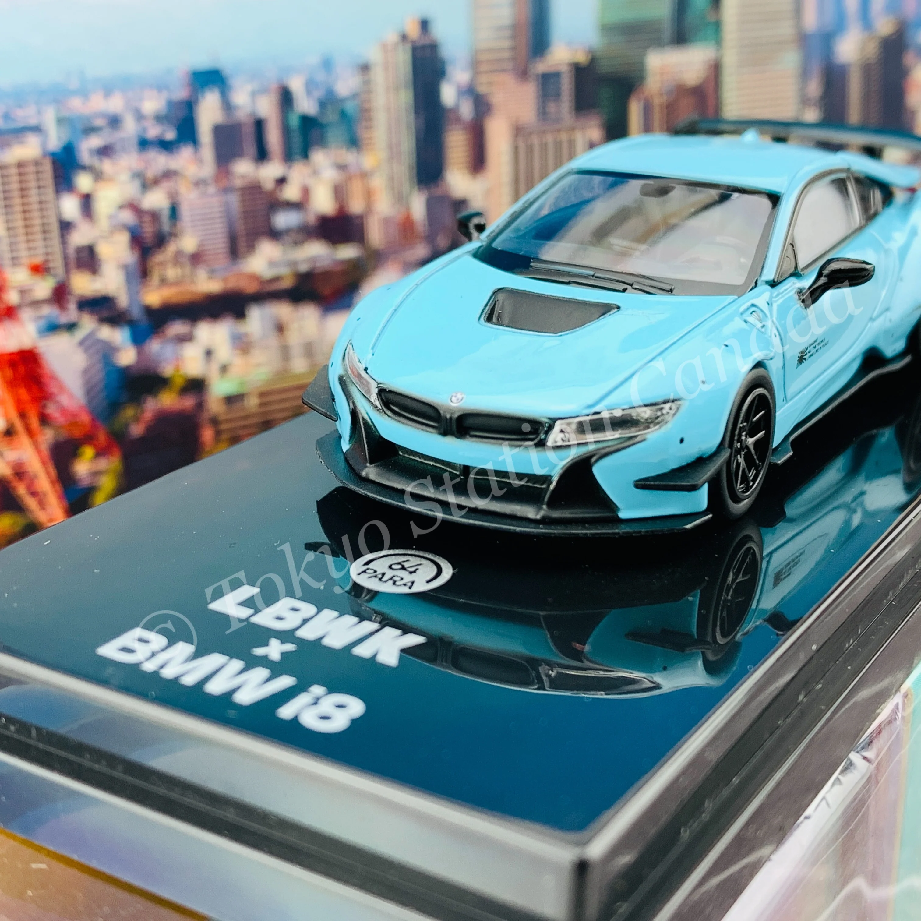 PARA64 1/64 Liberty Walk x BMW i8 Peppermint Green LHD PA-55141 - Image 2