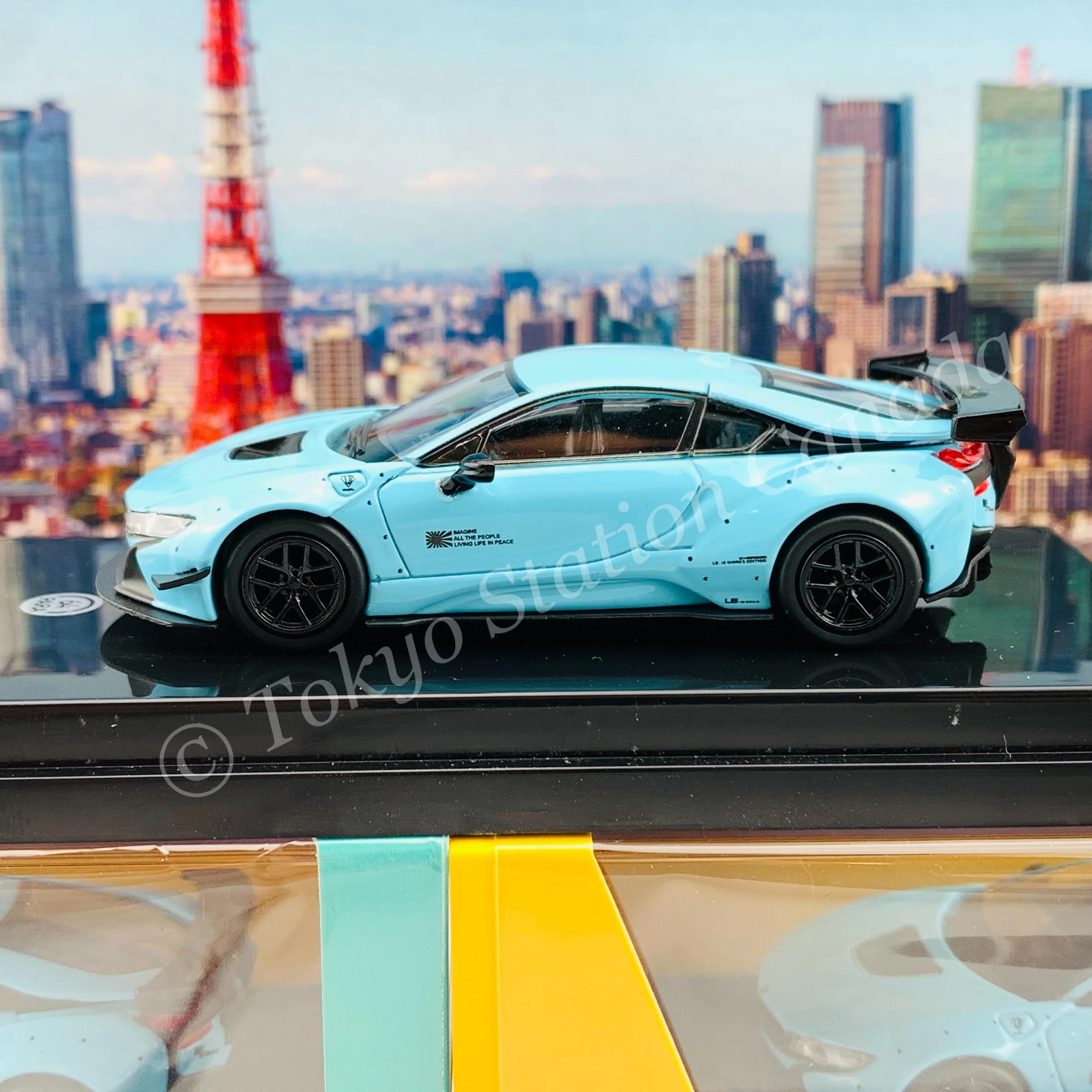 PARA64 1/64 Liberty Walk x BMW i8 Peppermint Green LHD PA-55141 - Image 3