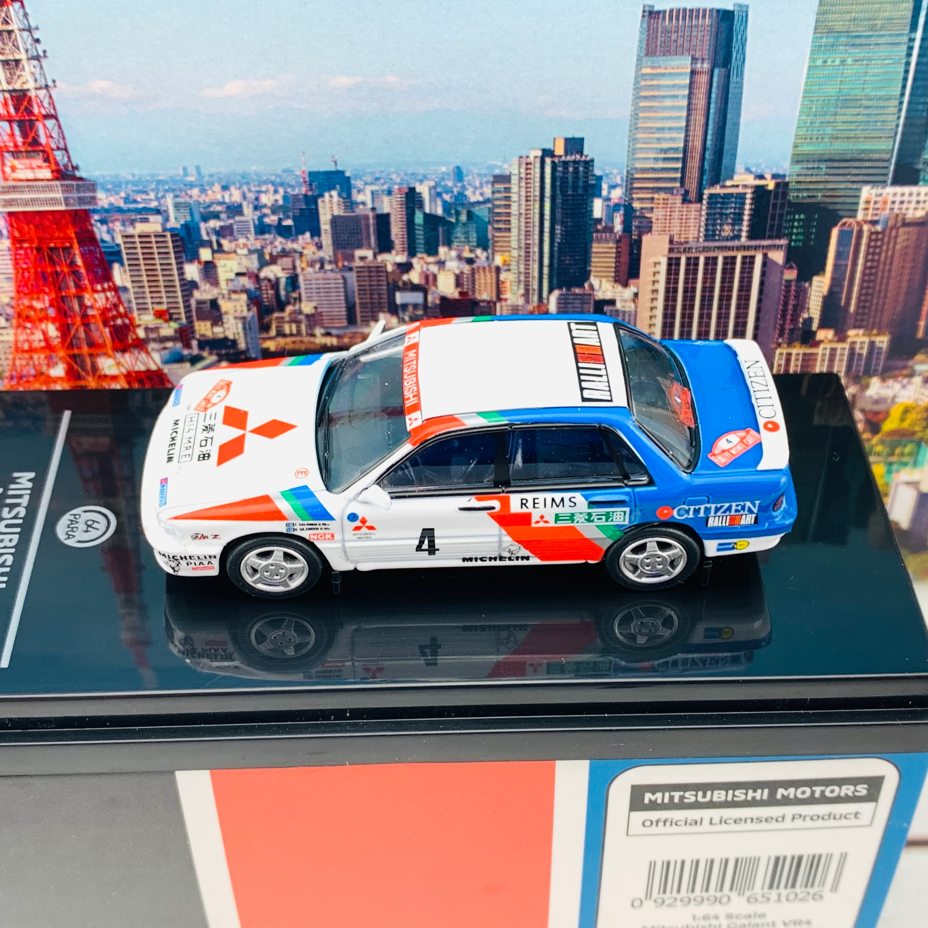 PARA64 1/64 Mitsubishi Galant VR4 Monte Carlo Rally 1991 #4 PA-65102 - Image 4