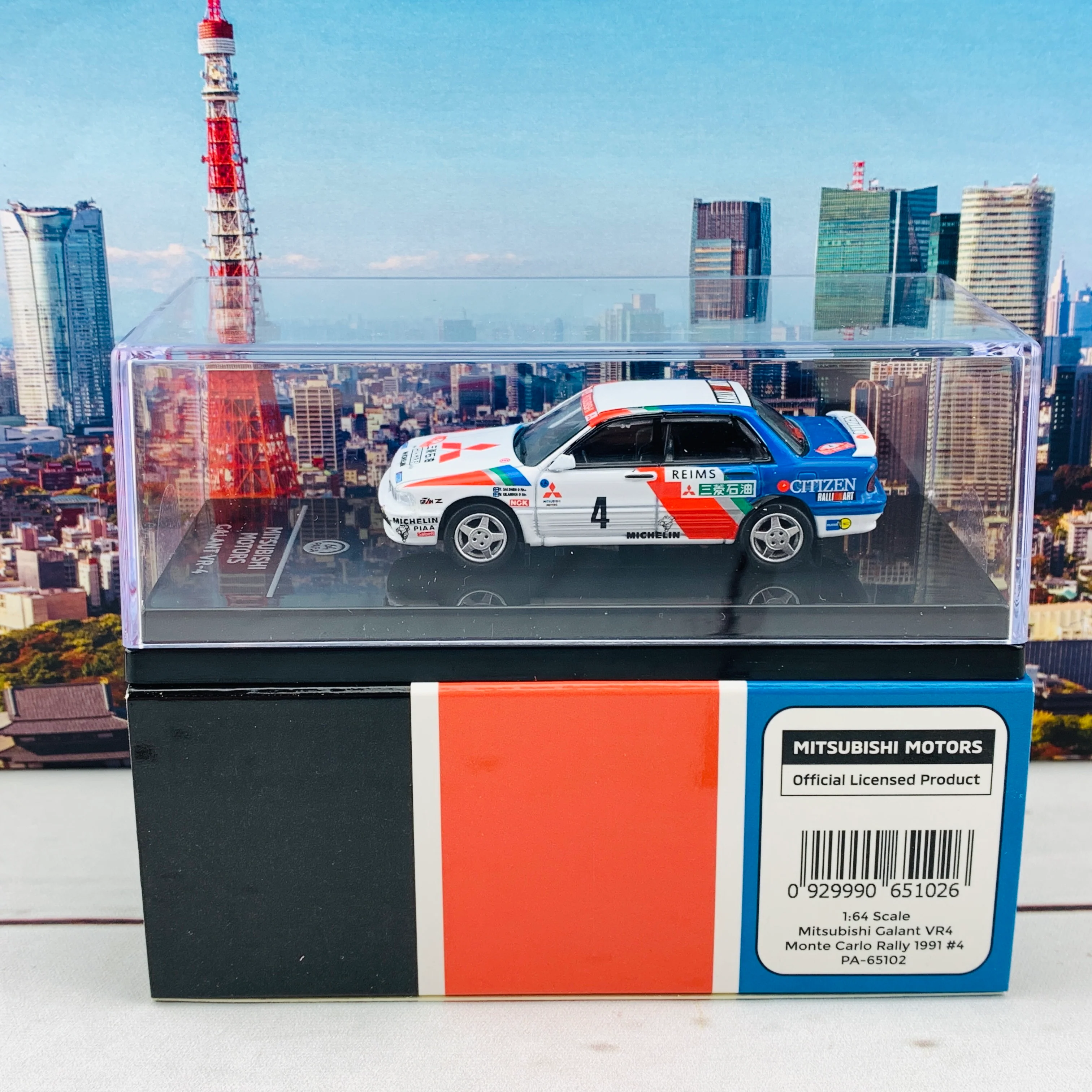 PARA64 1/64 Mitsubishi Galant VR4 Monte Carlo Rally 1991 #4 PA-65102 - Image 6
