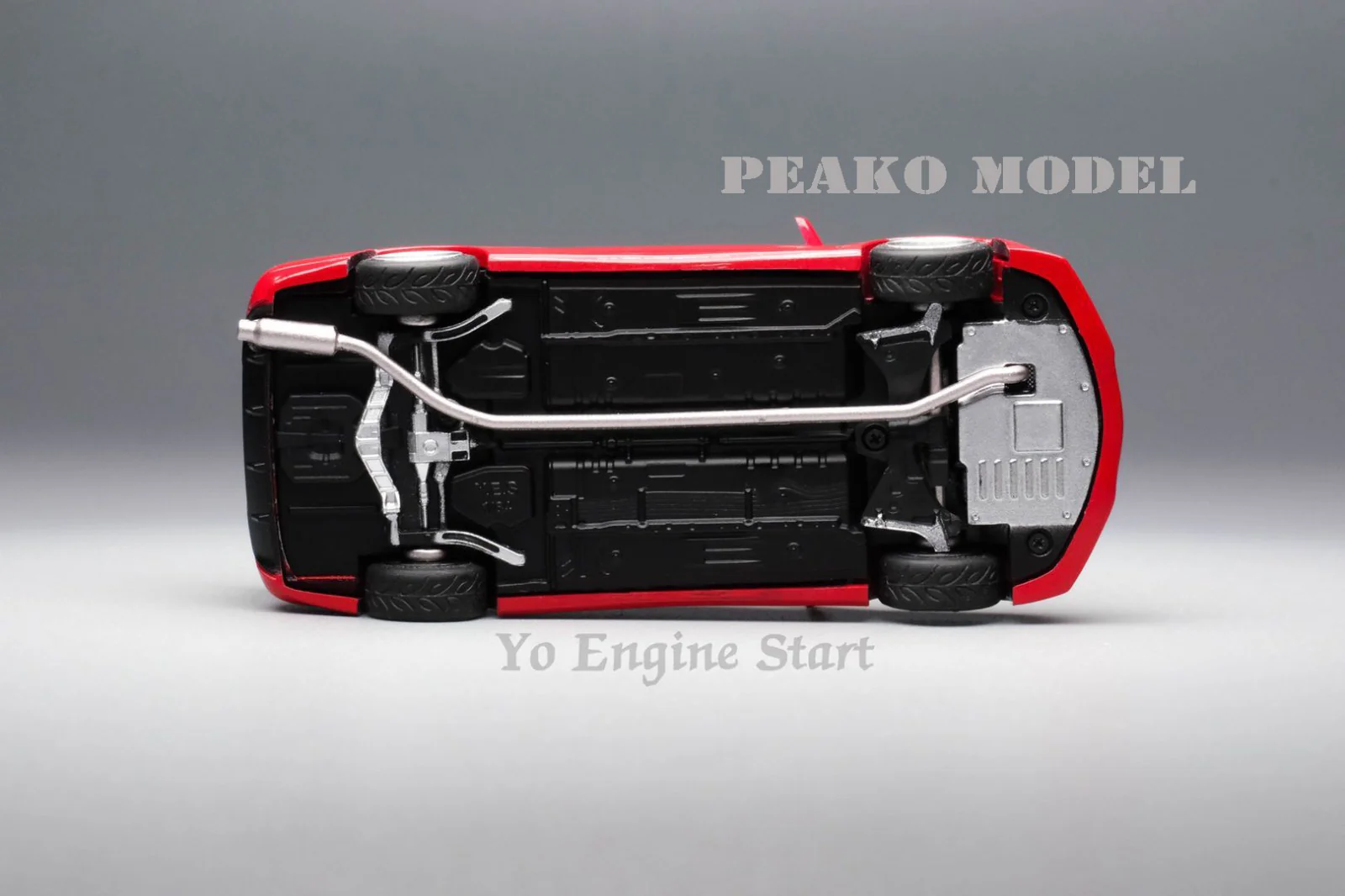 Peako64 1/64 Mitsubishi 2006 Lancer Evolution IX with 3D-Paper Car Park (RED) 63051 - Image 11