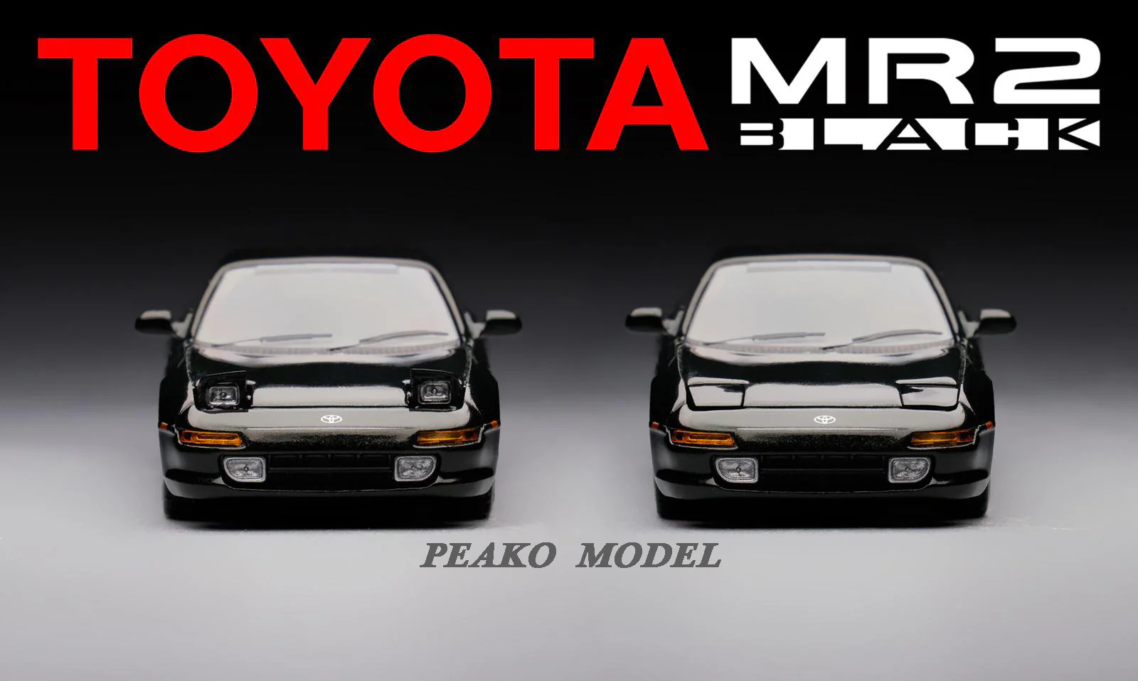PEAKO64 1/64 Toyota MR2 SW20 1996 Black Color 62400 - Image 7