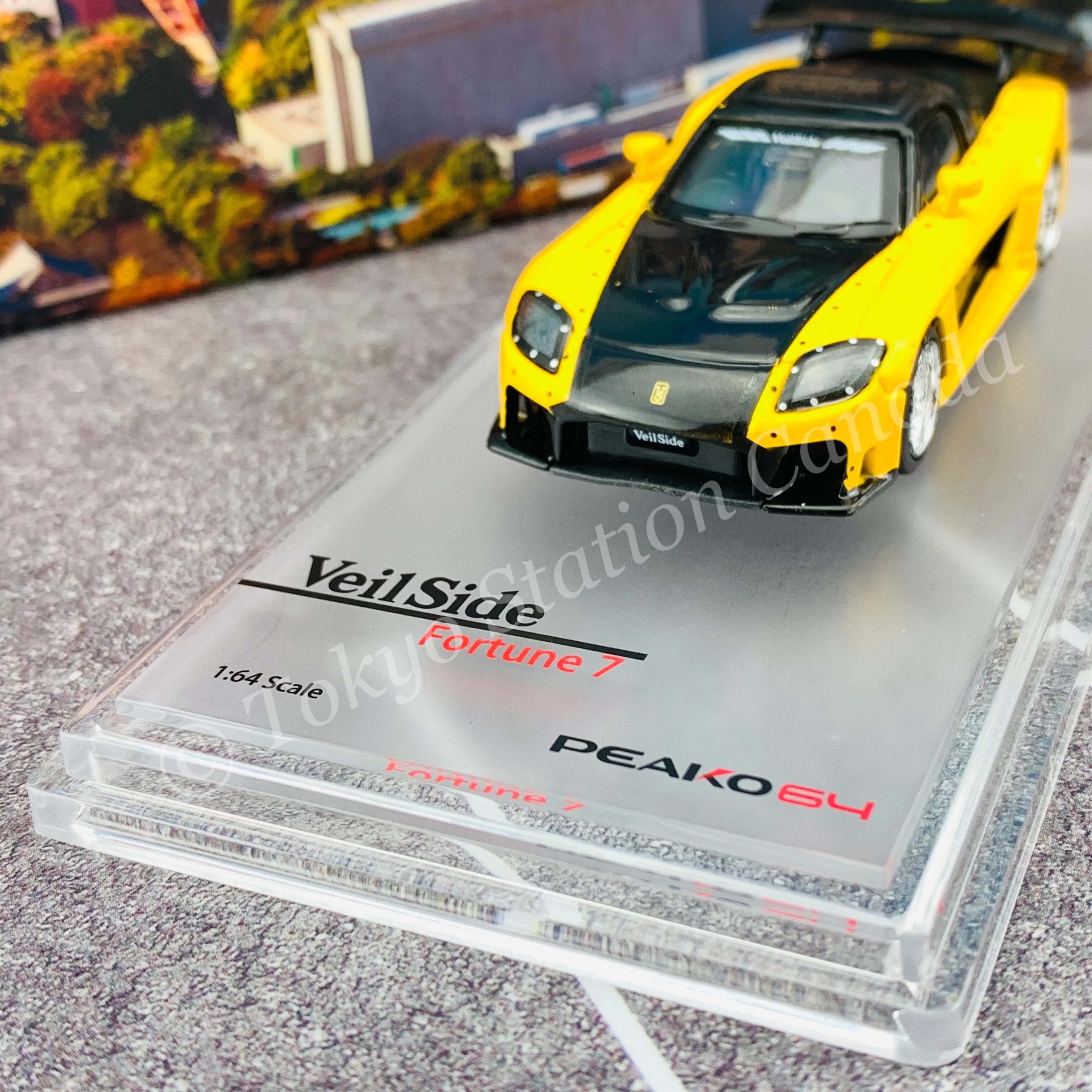 PEAKO64 1/64 VeilSide Fortune 7 (Yellow with Black Strap) 62501 - Image 3