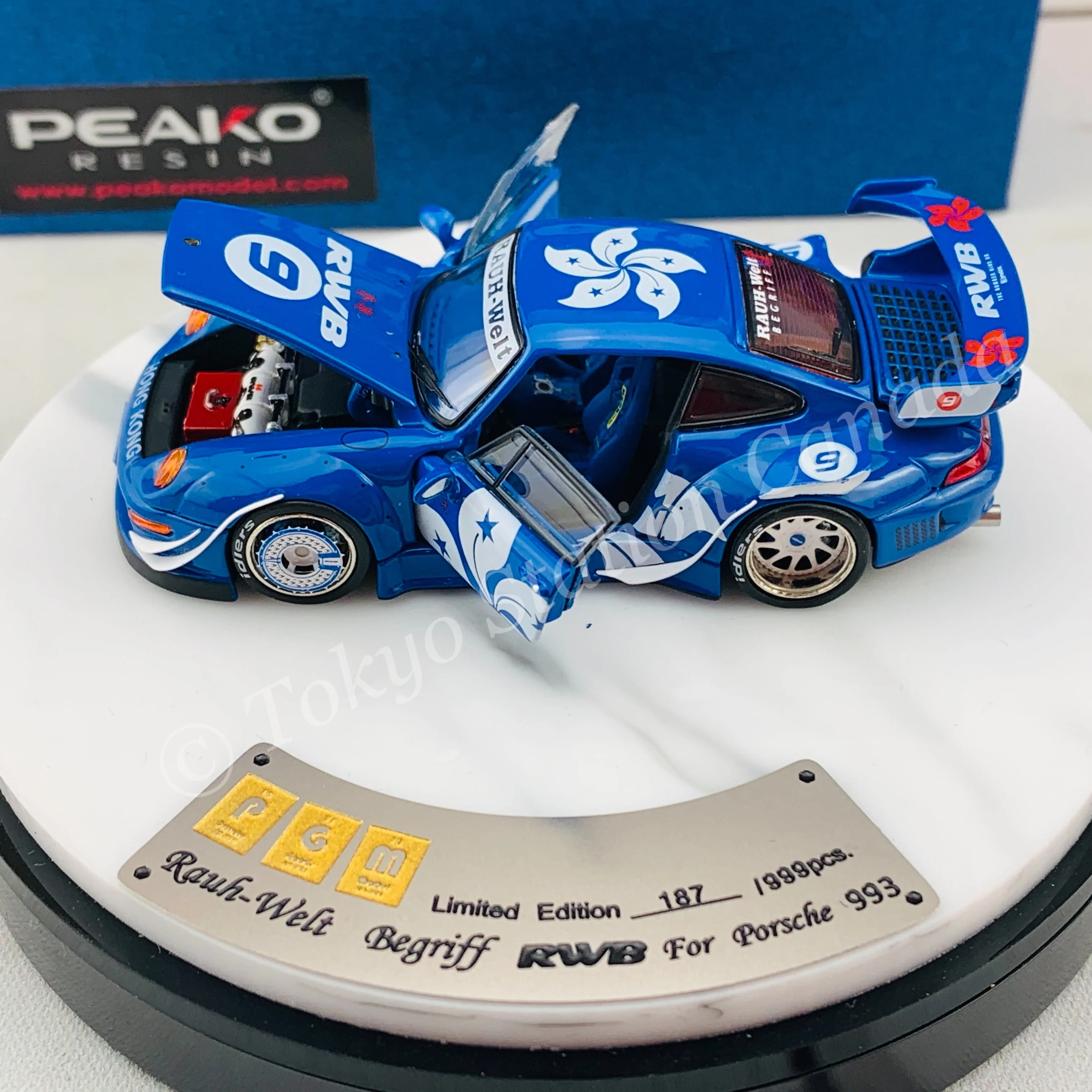 PEAKO x PGM 1/64 RWB 993 SuperNine Bauhinia Special Edition 63900B - Image 3
