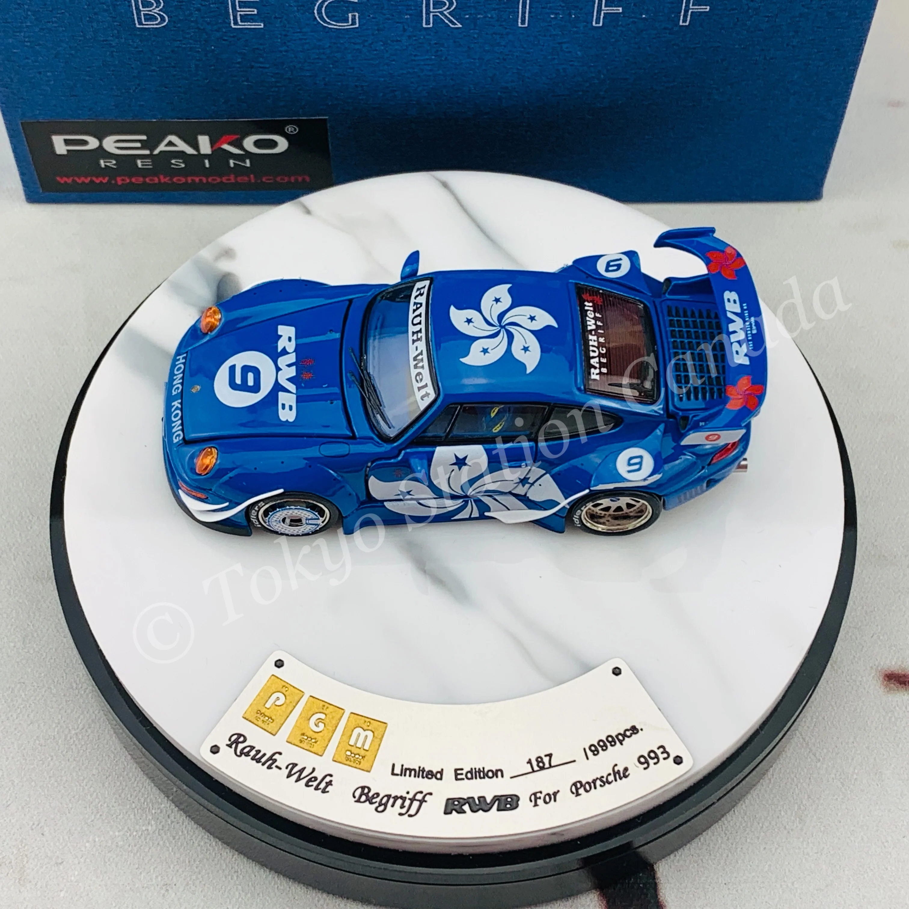 PEAKO x PGM 1/64 RWB 993 SuperNine Bauhinia Special Edition 63900B - Image 7