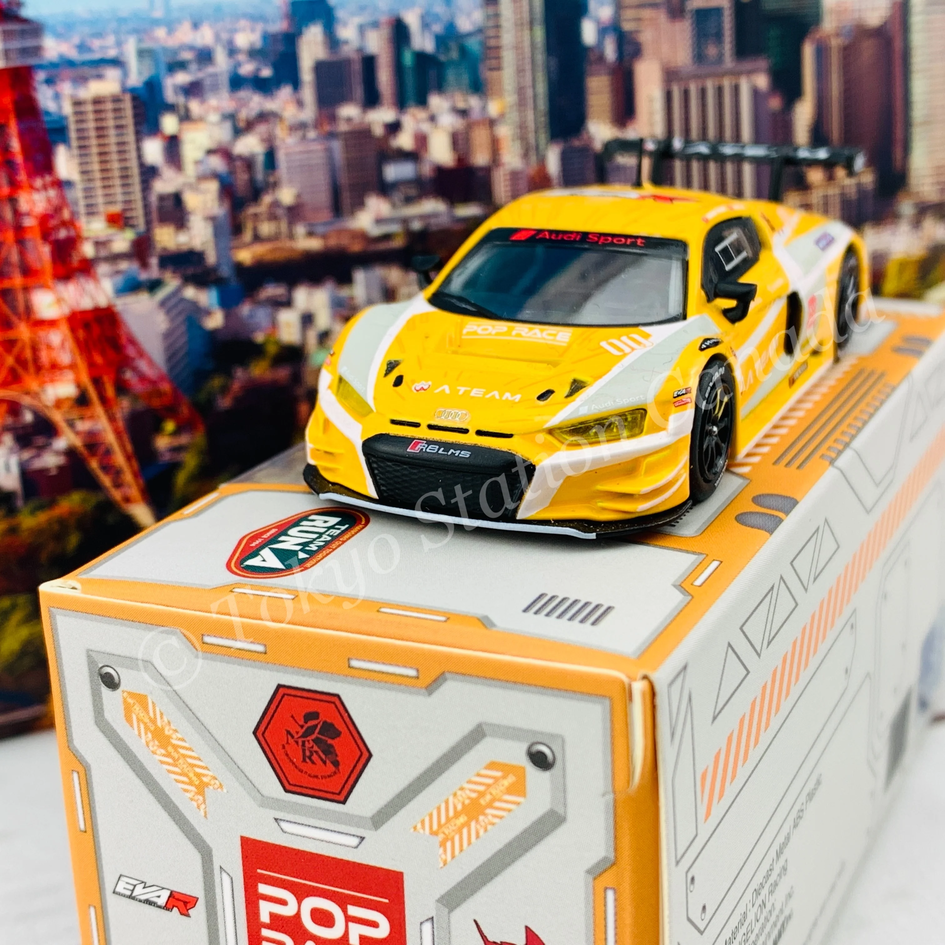 POPRACE 1/64 Audi R8 LMS EVA RT RT PROTO TYPE-00 x Works R8 PR64-R8LMS-EVA00 (4562129853708) - Image 4