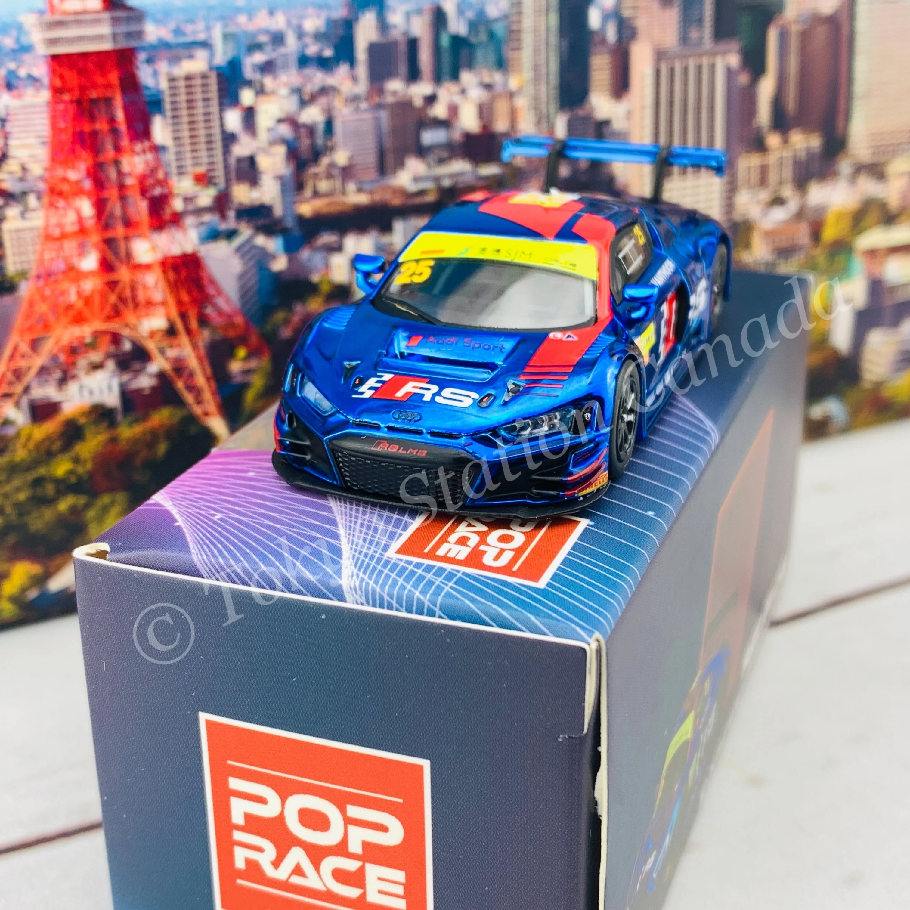 POPRACE 1/64 Audi R8 LMS No.25 FIA GT World Cup 2019 D. Vanthoor PR64-R8LMS-19MGT25 - Image 3