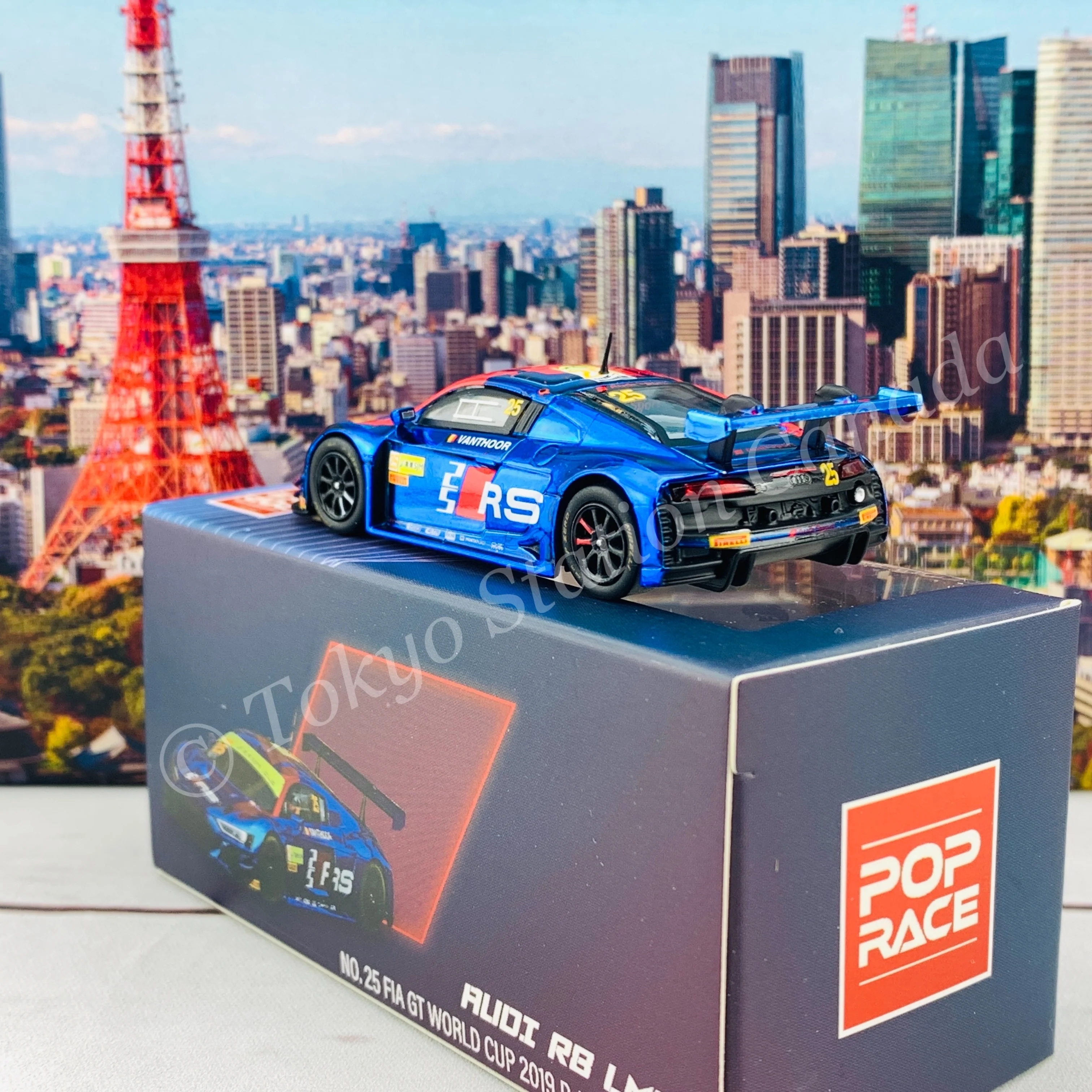 POPRACE 1/64 Audi R8 LMS No.25 FIA GT World Cup 2019 D. Vanthoor PR64-R8LMS-19MGT25 - Image 5