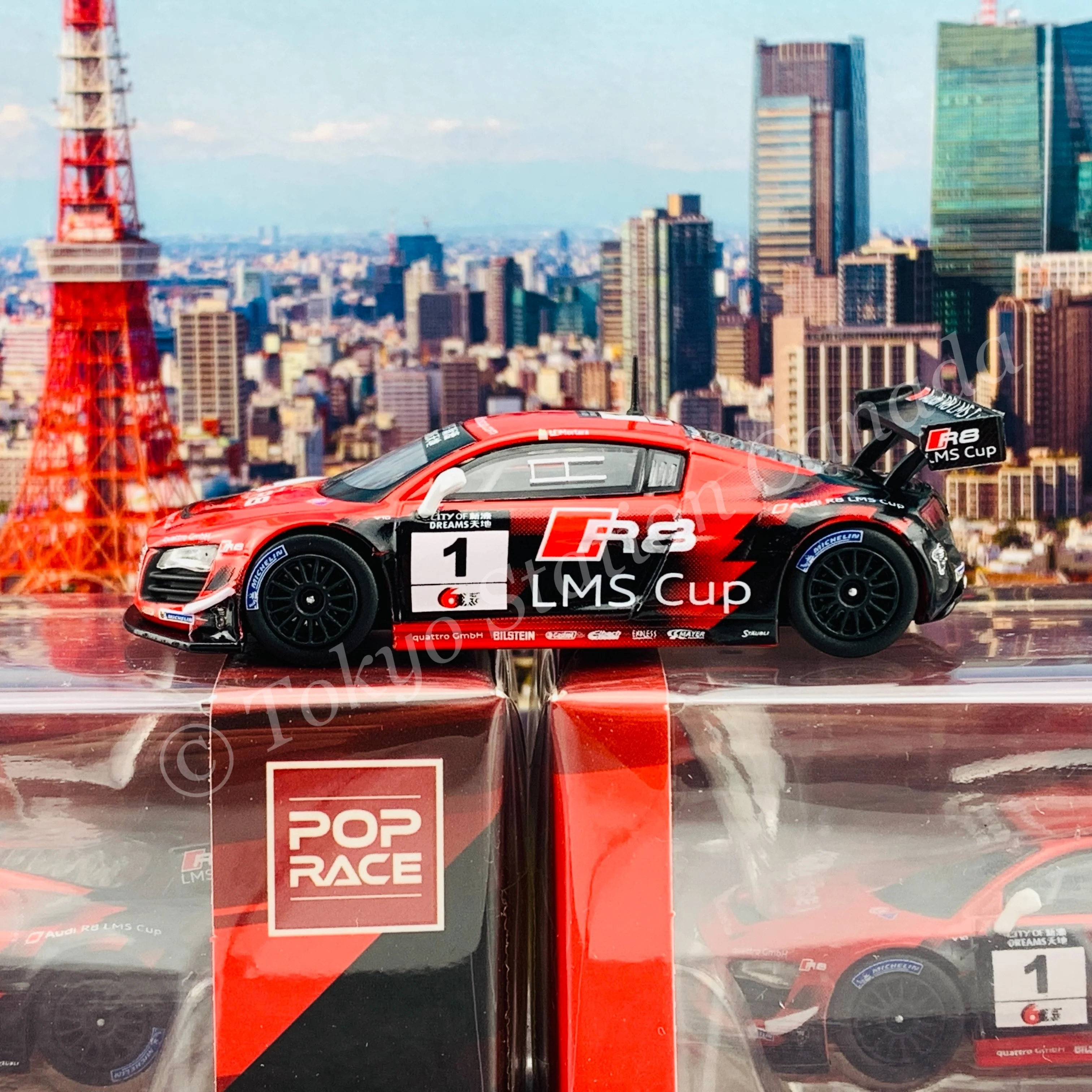 POPRACE 1/64 Audi R8 LMS No.1 Macau GT Cup 2013 E. Mortara PR64-R8UL-13MGC01 - Image 2