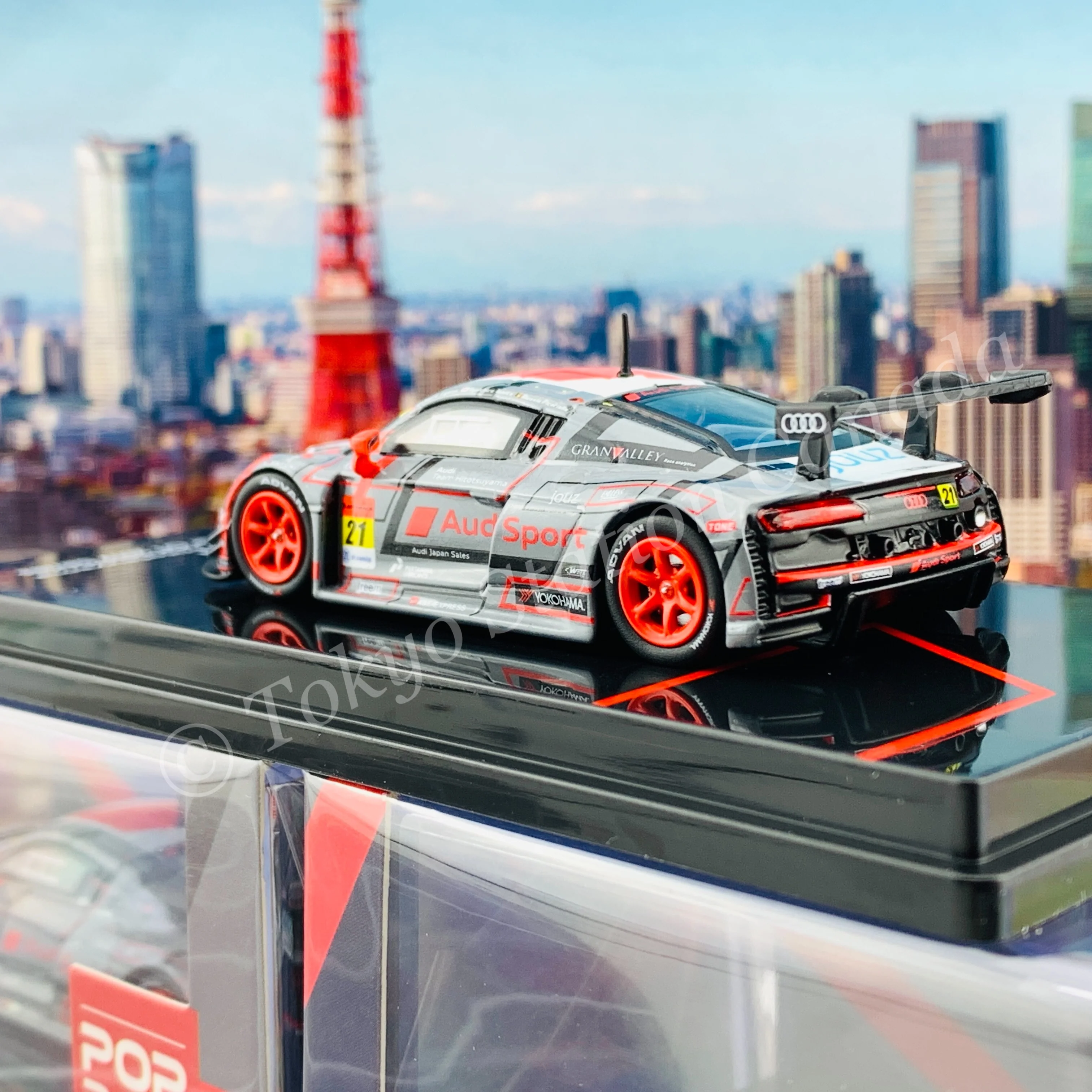 POPRACE 1/64 Audi R8 LMS Super GT 2019 Series #21 Audi Team Hitosuyama PR64-R8LMS-19SGT21 - Image 5