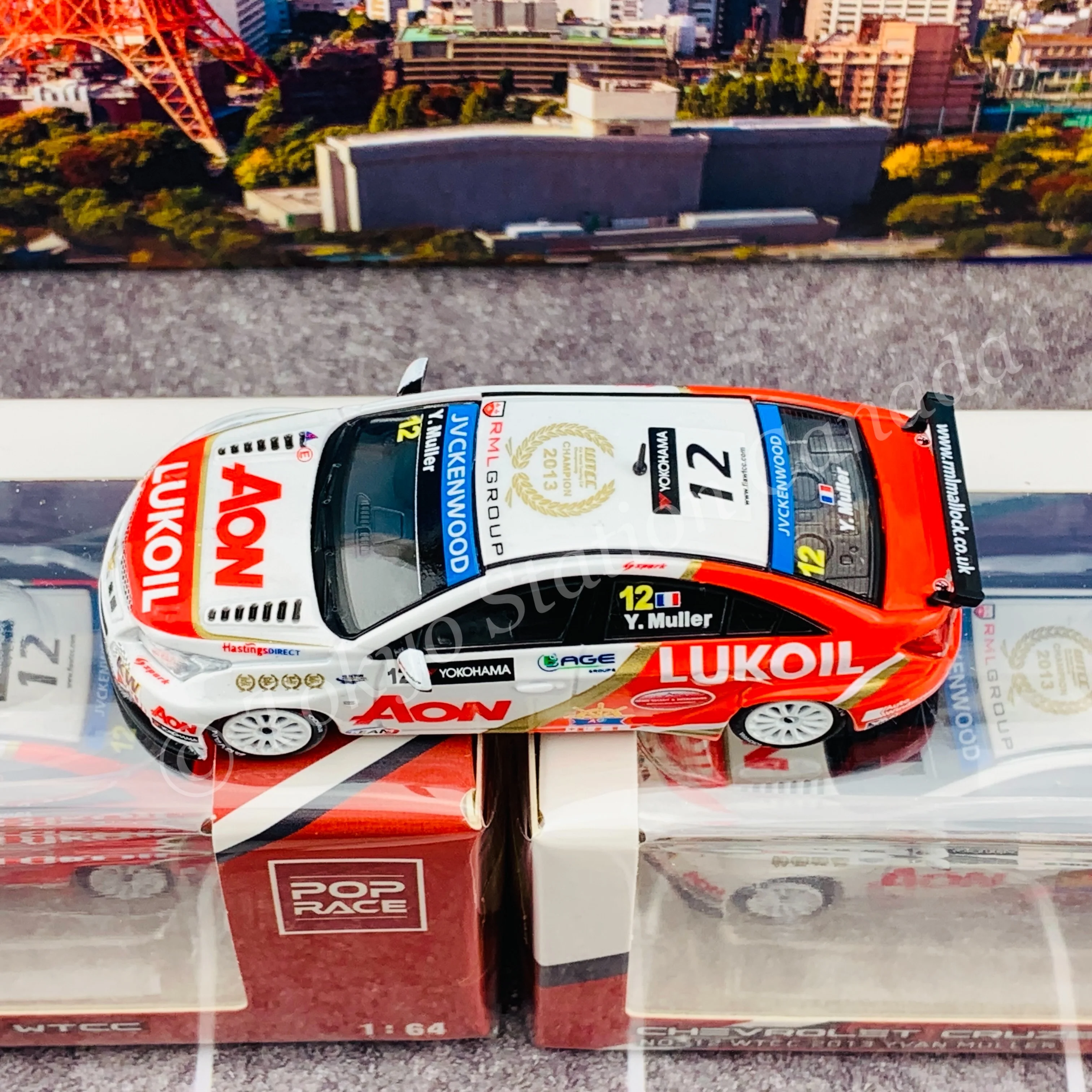 POPRACE 1/64 Chevrolet Cruze WTCC No.12 WTCC 2013 Yvan Muller PR64-CRUZE-13MWTCC12 - Image 4