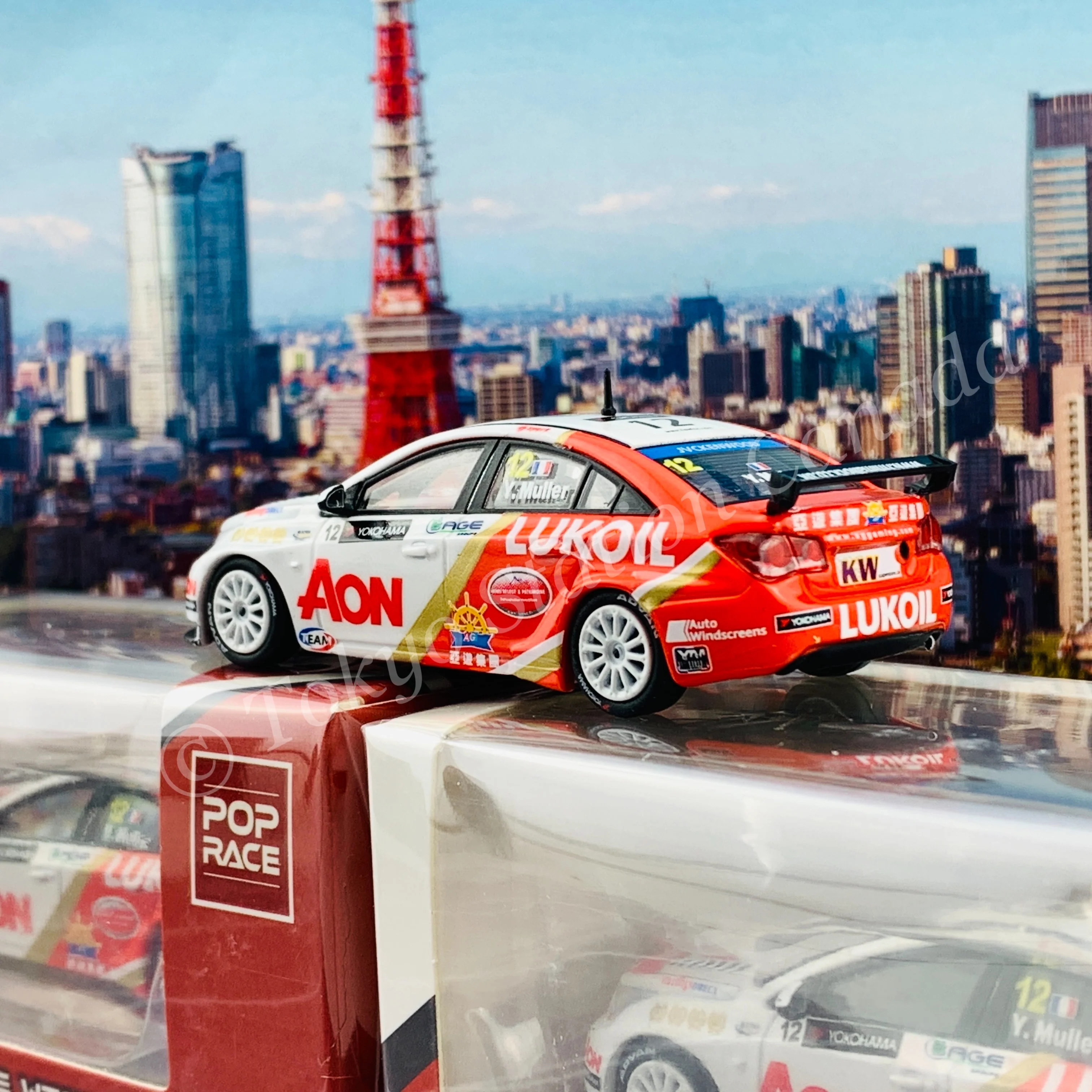 POPRACE 1/64 Chevrolet Cruze WTCC No.12 WTCC 2013 Yvan Muller PR64-CRUZE-13MWTCC12 - Image 5