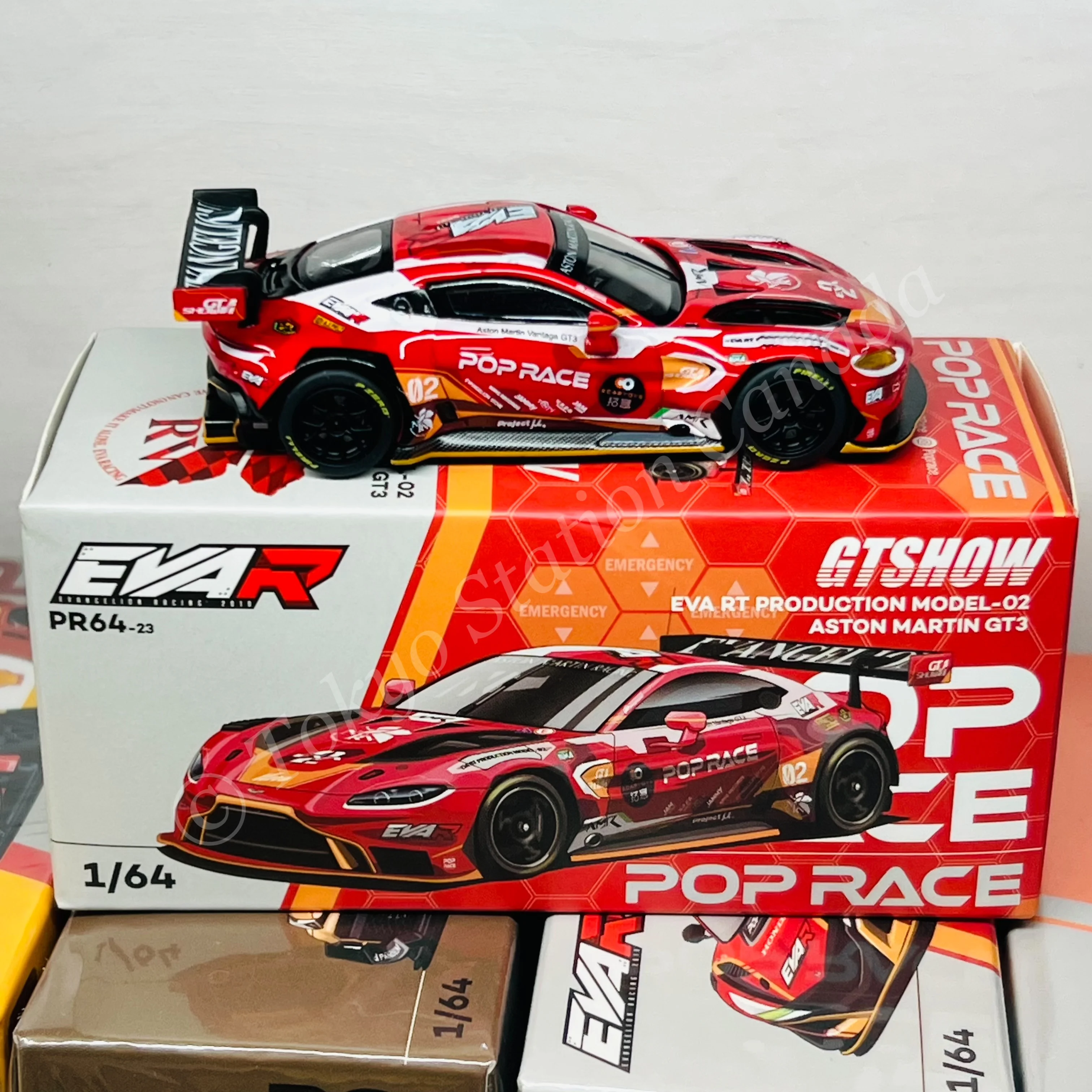 POPRACE 1/64 EVA RT PRODUCTION MODEL-02 Aston Martin GT3 GTSHOW PR640023 - Image 2