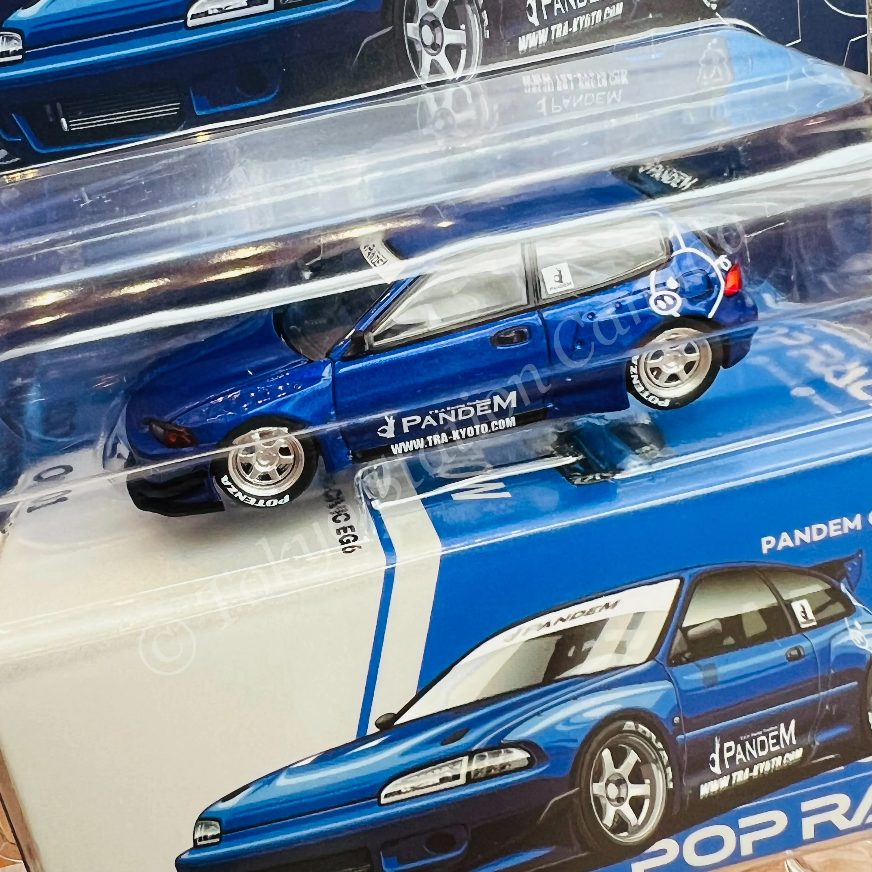 POPRACE 1/64 PANDEM CIVIC EG6 v1.5 METALLIC BLUE (enigma Exclusive Edition) PRE001 - Image 2