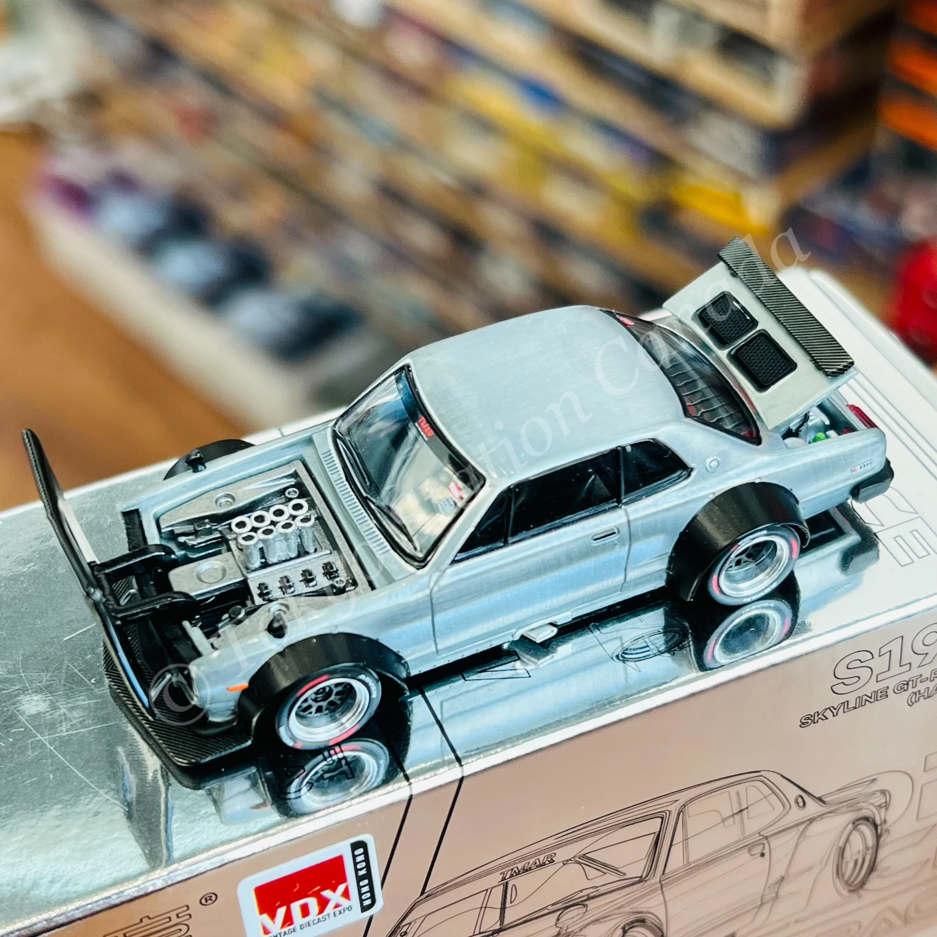 POPRACE 1/64 Skyline GT-R V8 Drift (HAKOSUKA) Hong Kong VDX Exclusive Event Model S19-in88 - Image 2