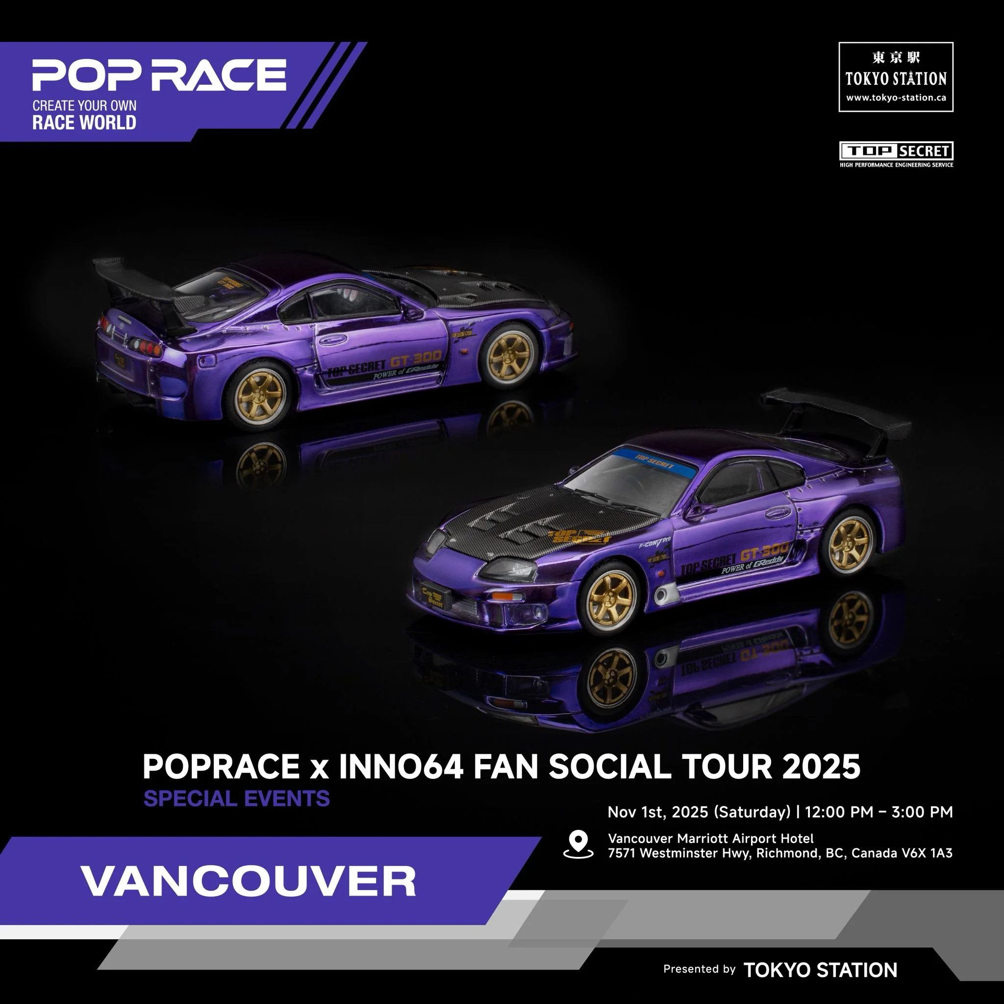 VANCOUVER - POPRACE x INNO64 EVENT TICKET + POPRACE and INNO Event Car (Nov 1st, 2025) - Image 2