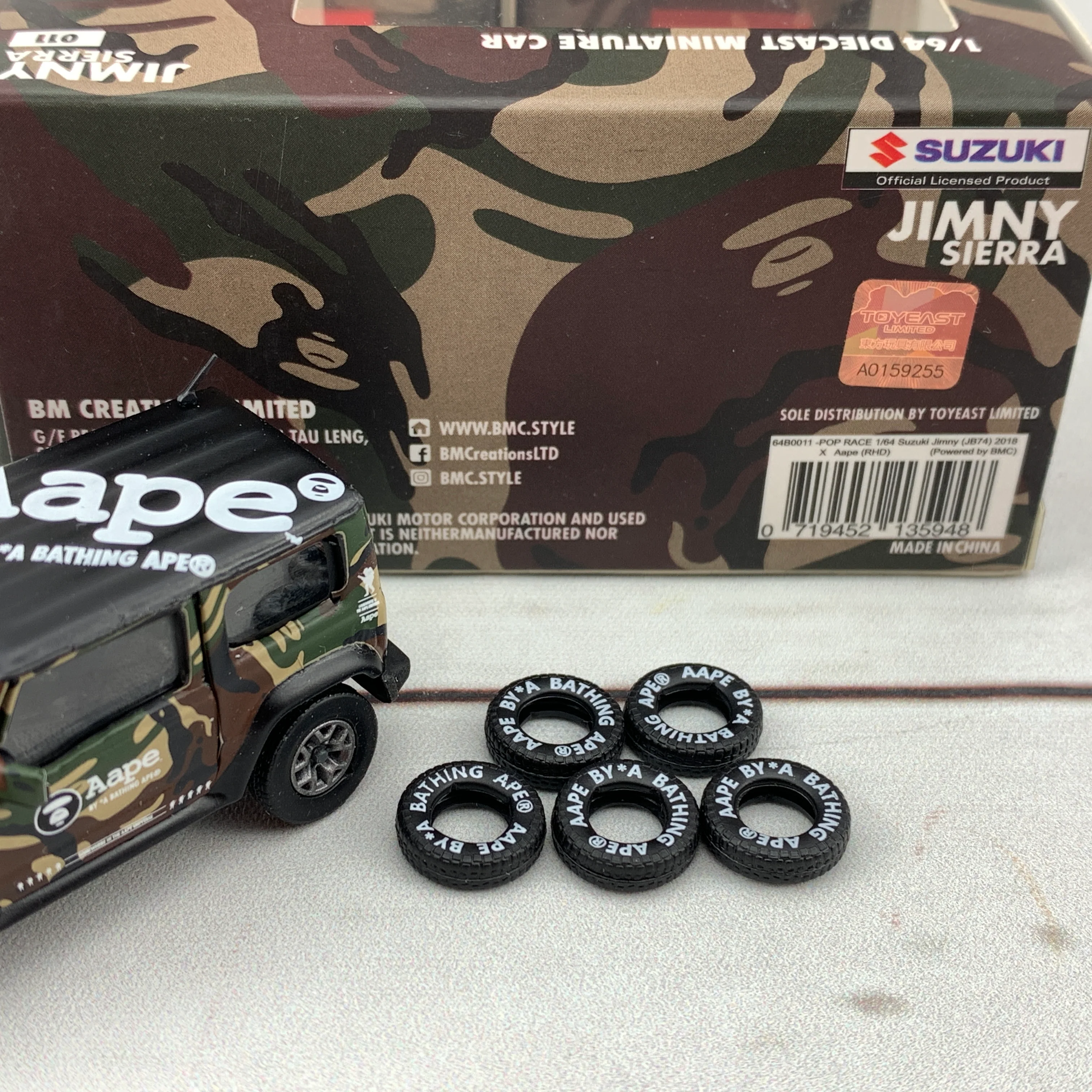 POPRACE x BM Creations 1/64 Suzuki Jimny Sierra (JB74) 2018 x Aape RHD 64B0011 - Image 4