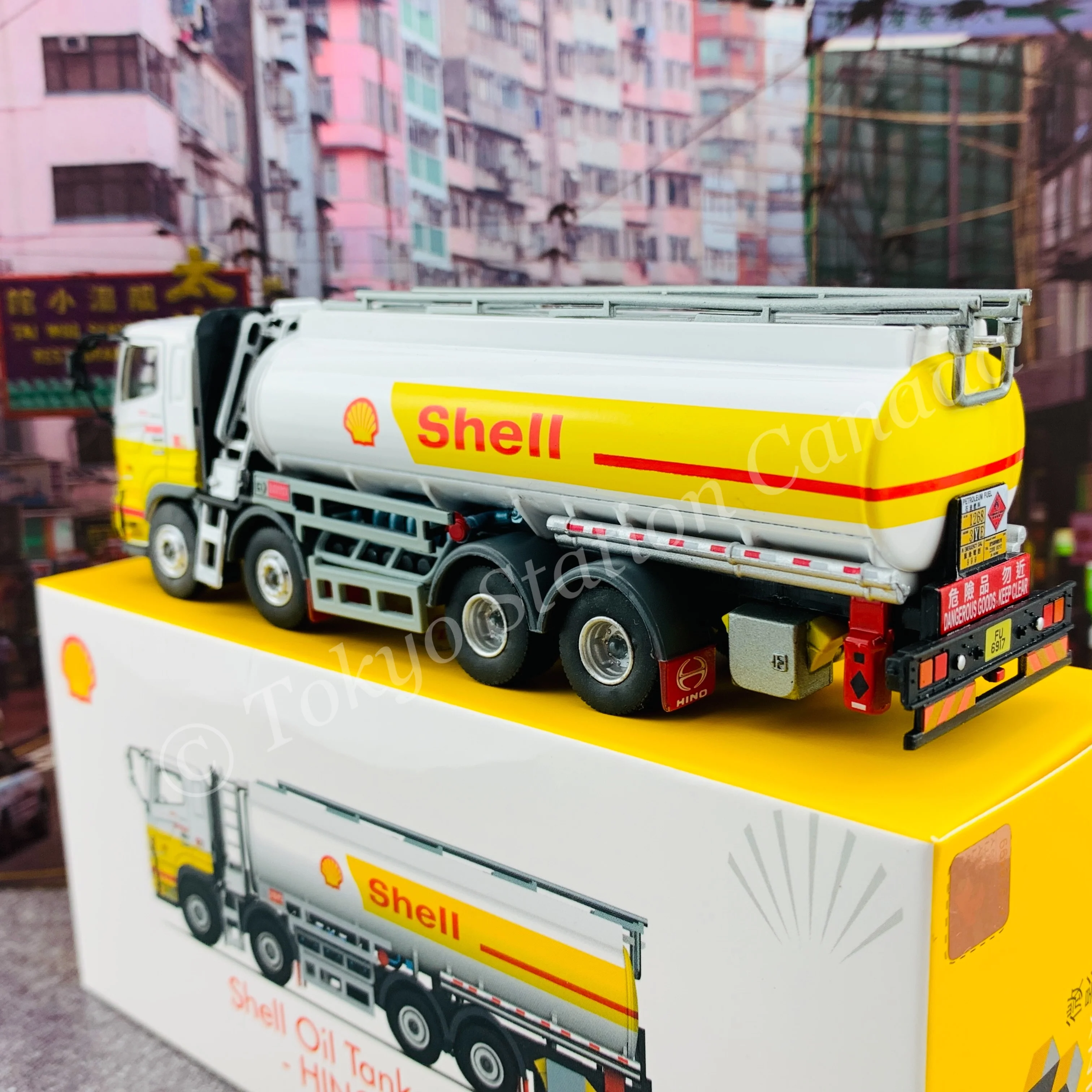 TINY 微影 179 HINO 700 Shell Oil Tanker Truck 日野 700 蜆殼運油車 ATC64617 - Image 5