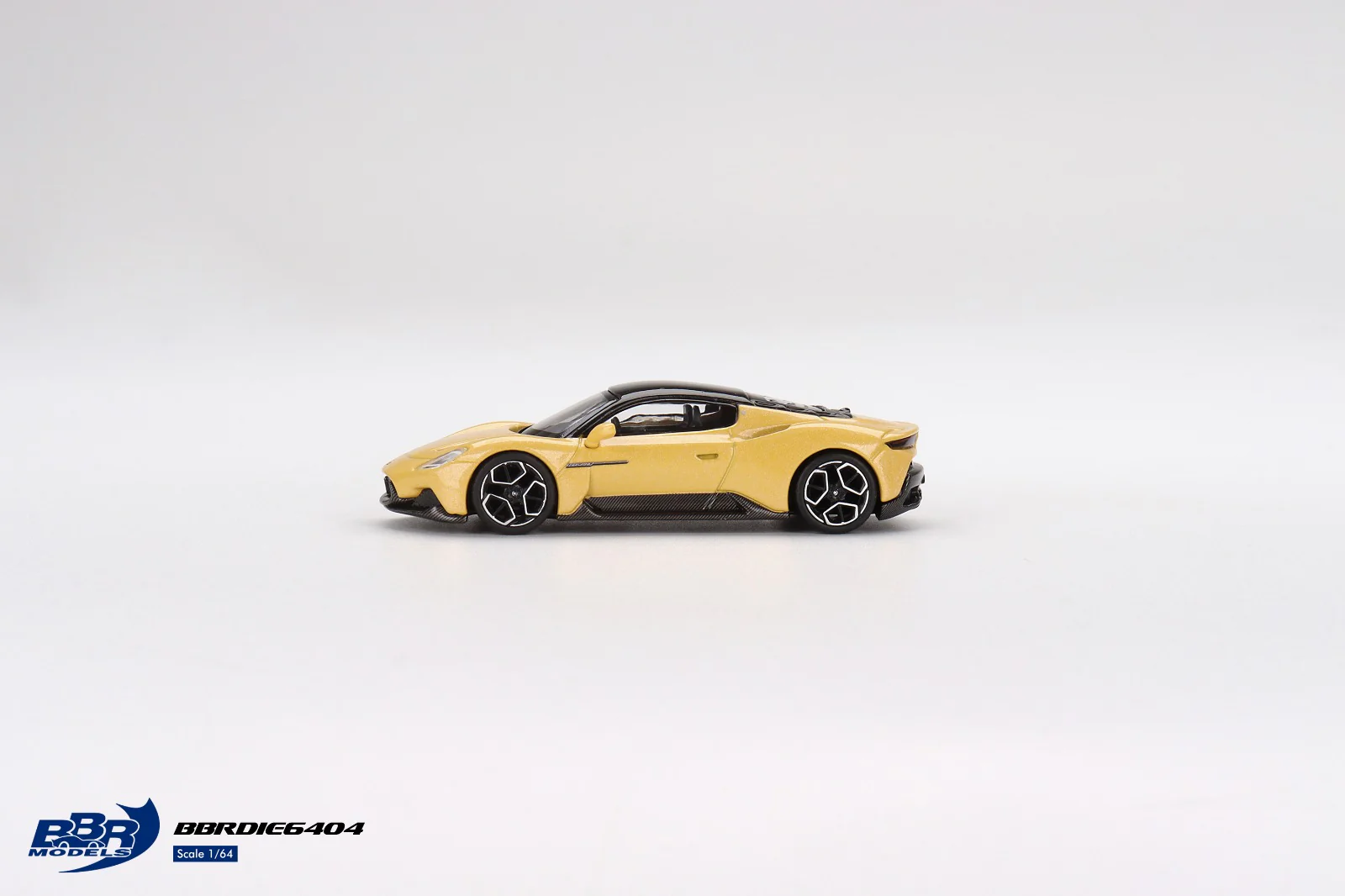 BBR 1/64 Maserati MC20 Giallo Genio BBRDIE6404 - Image 2
