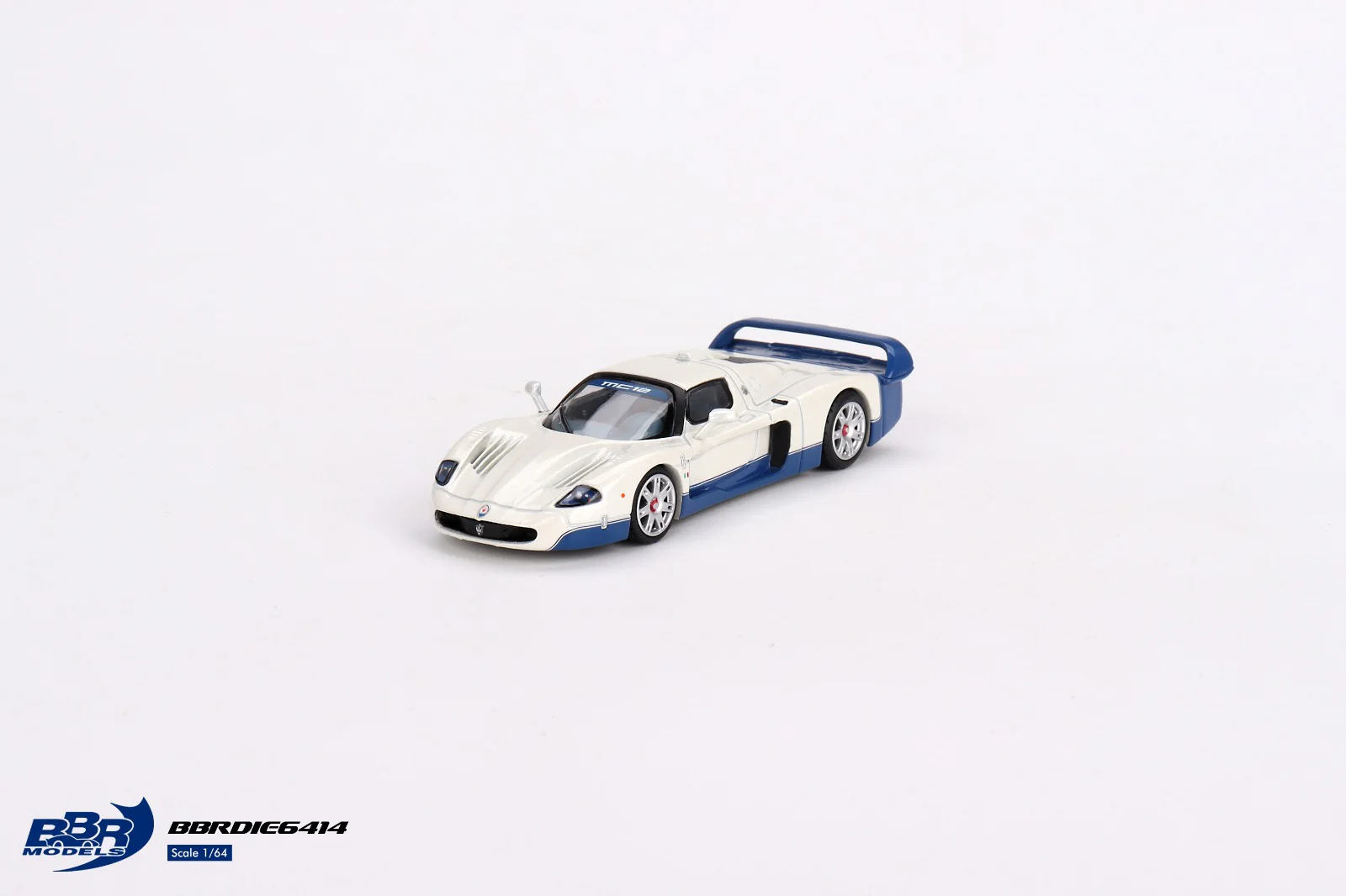 BBR 1/64 Maserati MC12 Stradale White BBRDIE6414 - Image 7