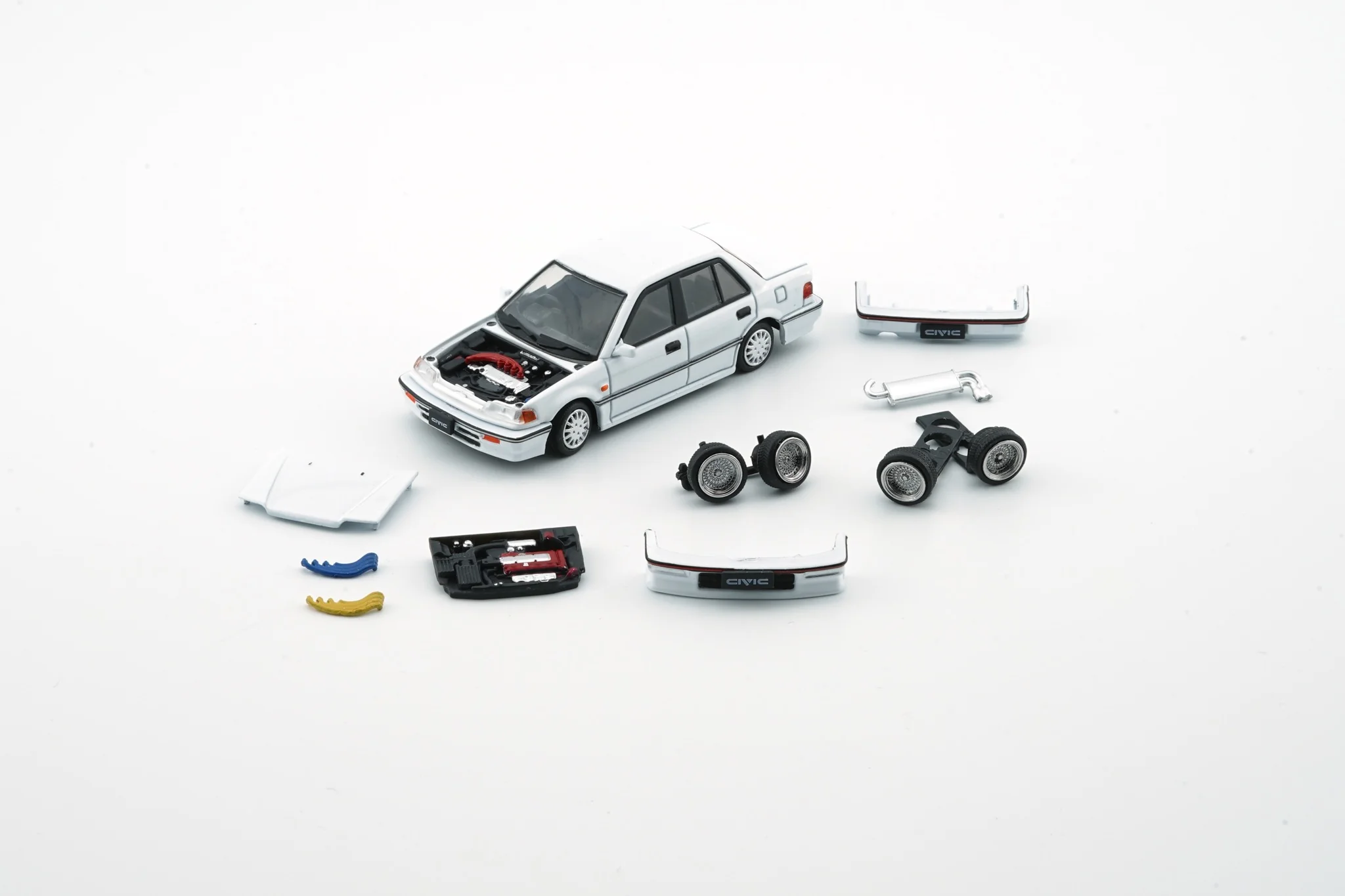 BM Creations 1/64 Honda Civic EF2 1991 WHITE LHD 64B0403 - Image 2