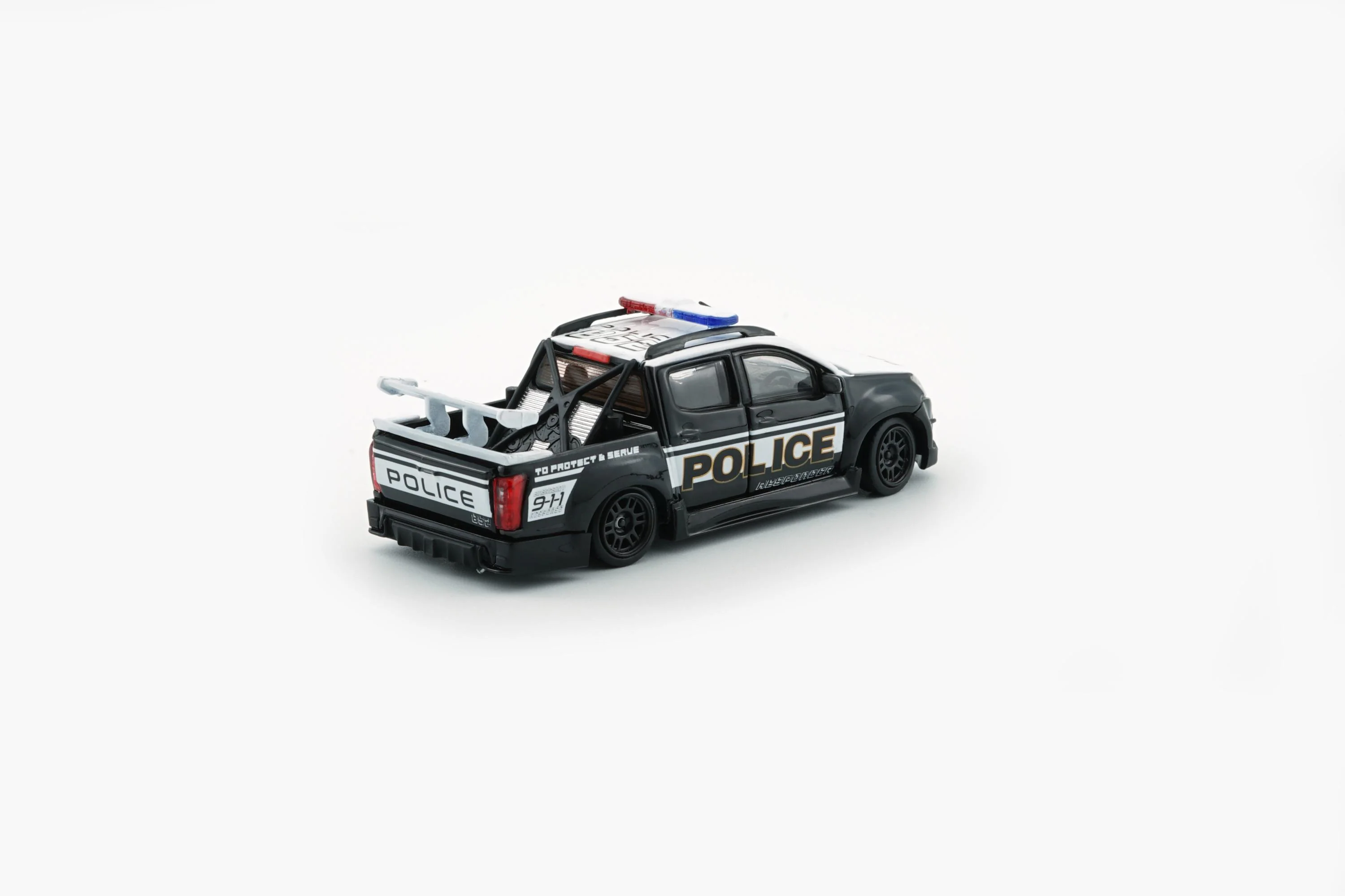 PREORDER BM Creations 1/64 Isuzu D-Max 2018 Low Rider - Fake POLICE LHD 64B0508 (Approx. release in Q3 2026 and subject to the manufacturer's final decision) - Image 3