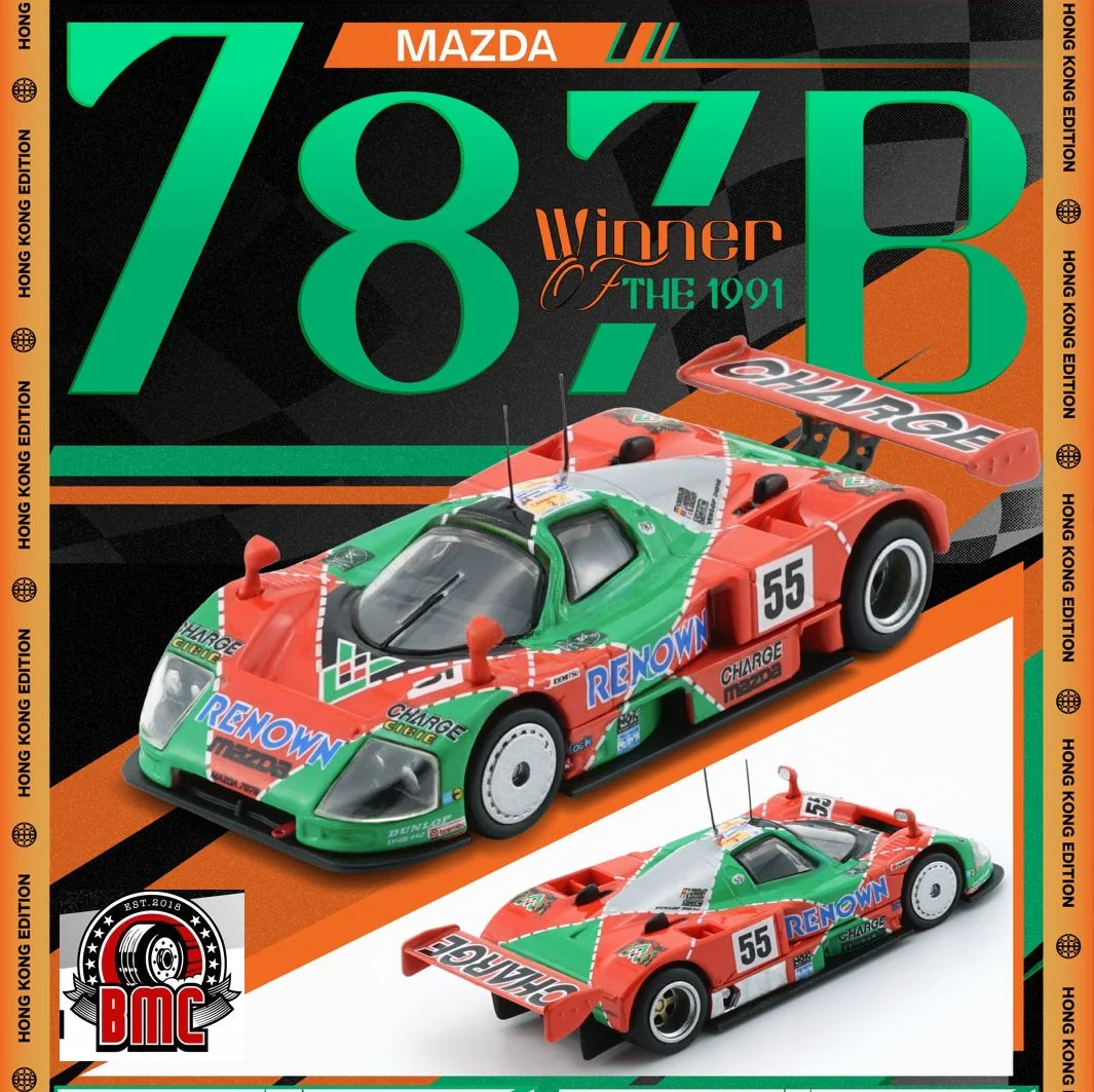 BM Creations 1/64 Mazda 787B -Winner of the 1991 24h of Le Mans #55 HK Toycar Salon 2024 Edition 64B0436 - Image 2