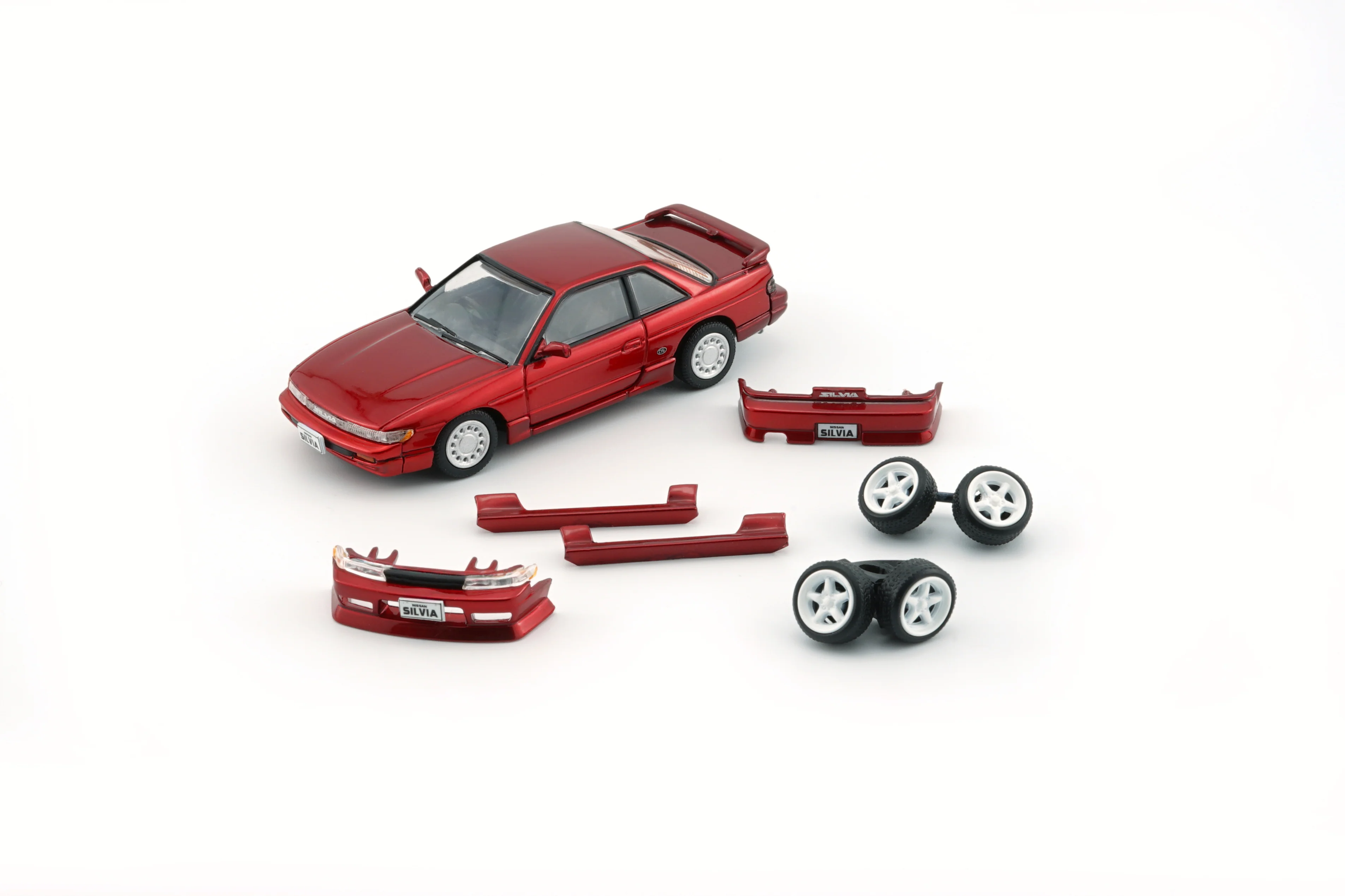 BM Creations 1/64 Nissan Silvia S13 Metallic Red RHD 64B0300 - Image 2