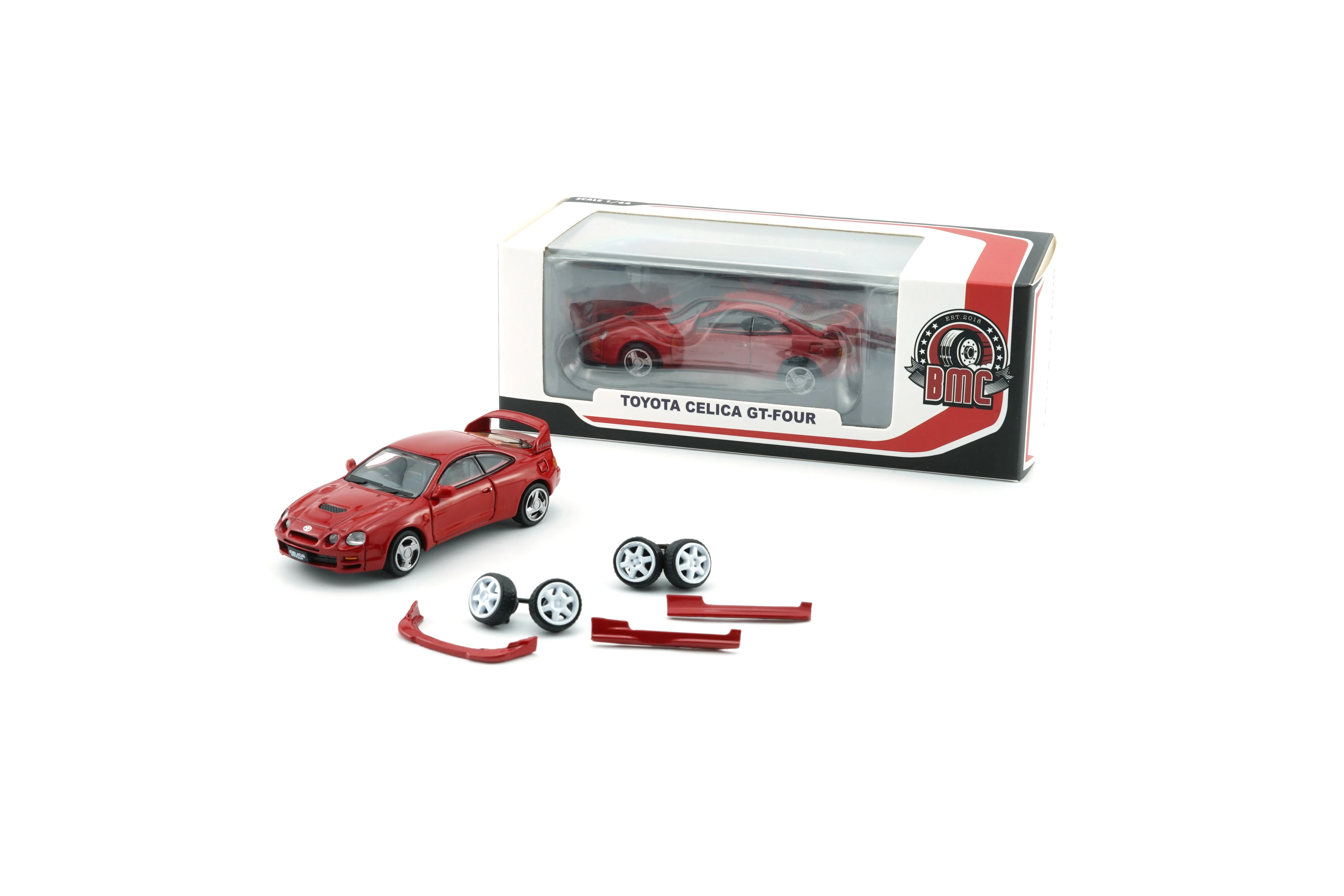 BM Creations 1/64 Toyota Celica GT Four -RED (LHD) 64B0418 (Paper Box) - Image 2