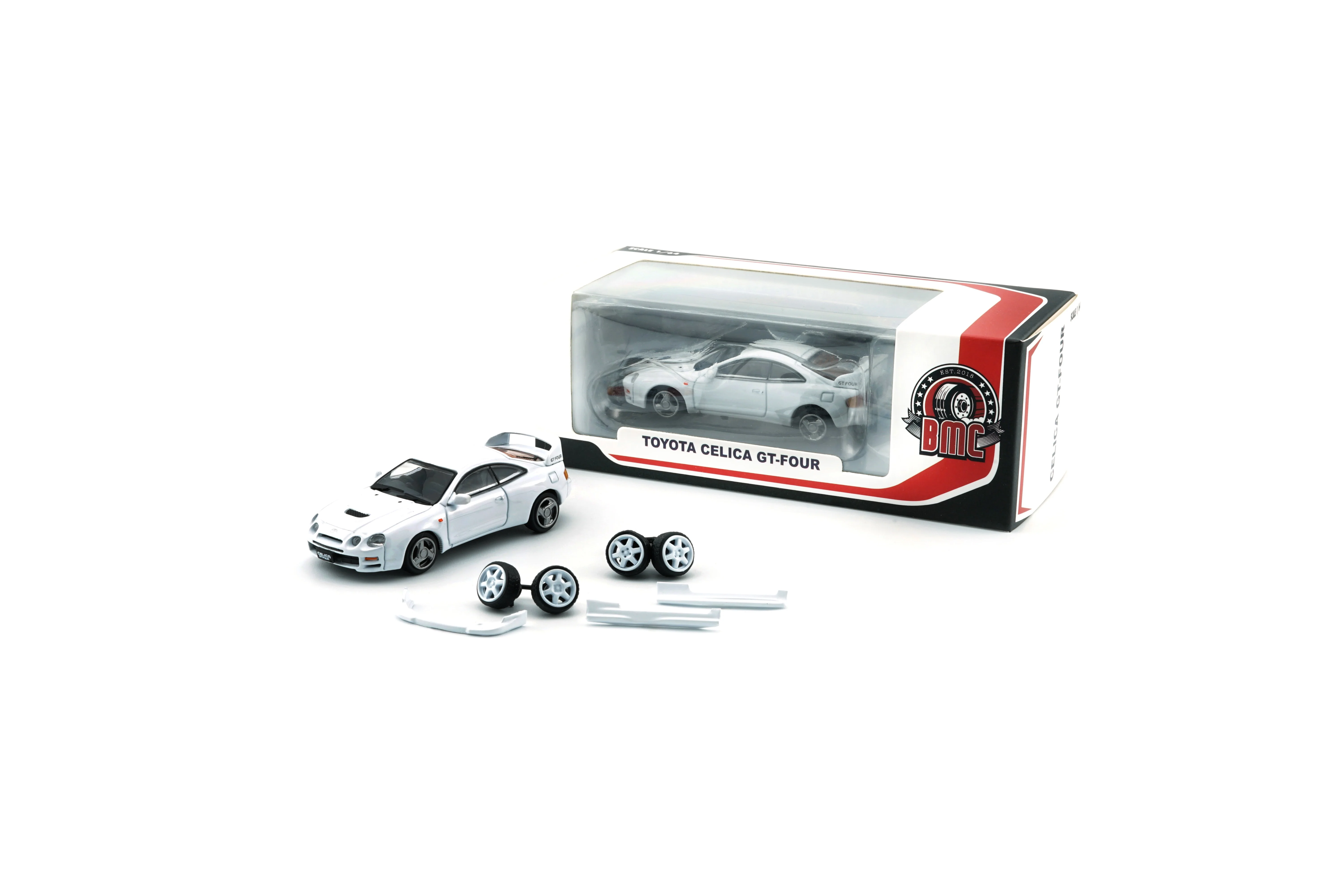 BM Creations 1/64 Toyota Celica GT Four -White (LHD) 64B0420 (Paper Box) - Image 2