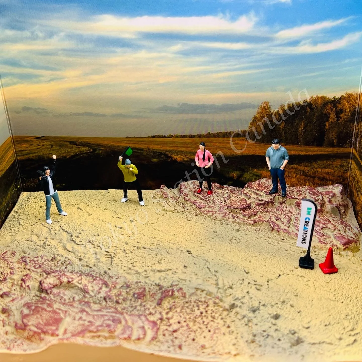 BM CREATIONS JUNIOR 1/64 Diorama City - 001 Country Side Mud version 64BDOR001 - Image 2