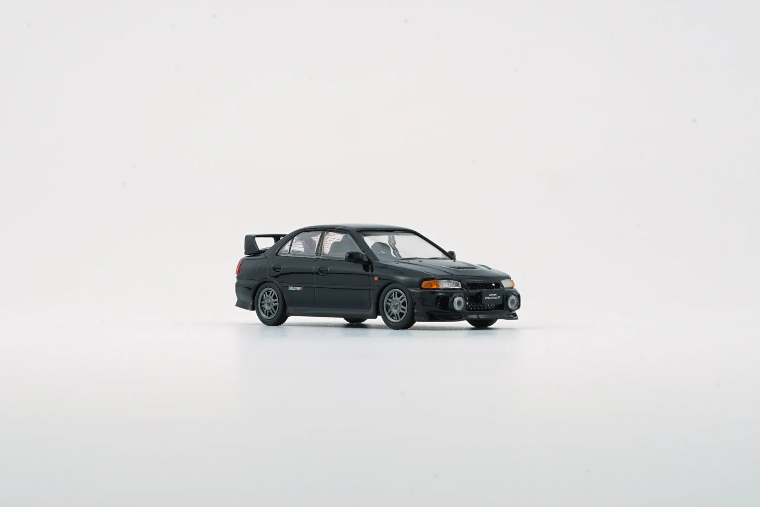 BM CREATIONS JUNIOR 1/64 Mitsubishi Lancer EVO IV BLACK LHD 64B0280 - Image 2
