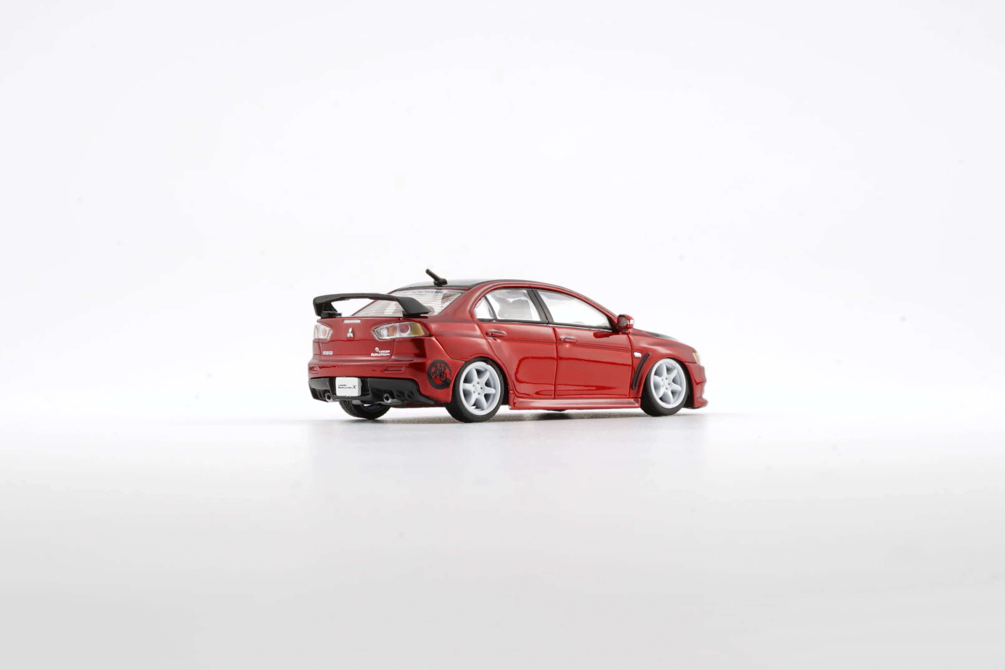BM CREATIONS JUNIOR 1/64 Mitsubishi Lancer EVO X -RED JDM (RHD) HK Toycar Salon 2022 Edition 64B0249 - Image 4