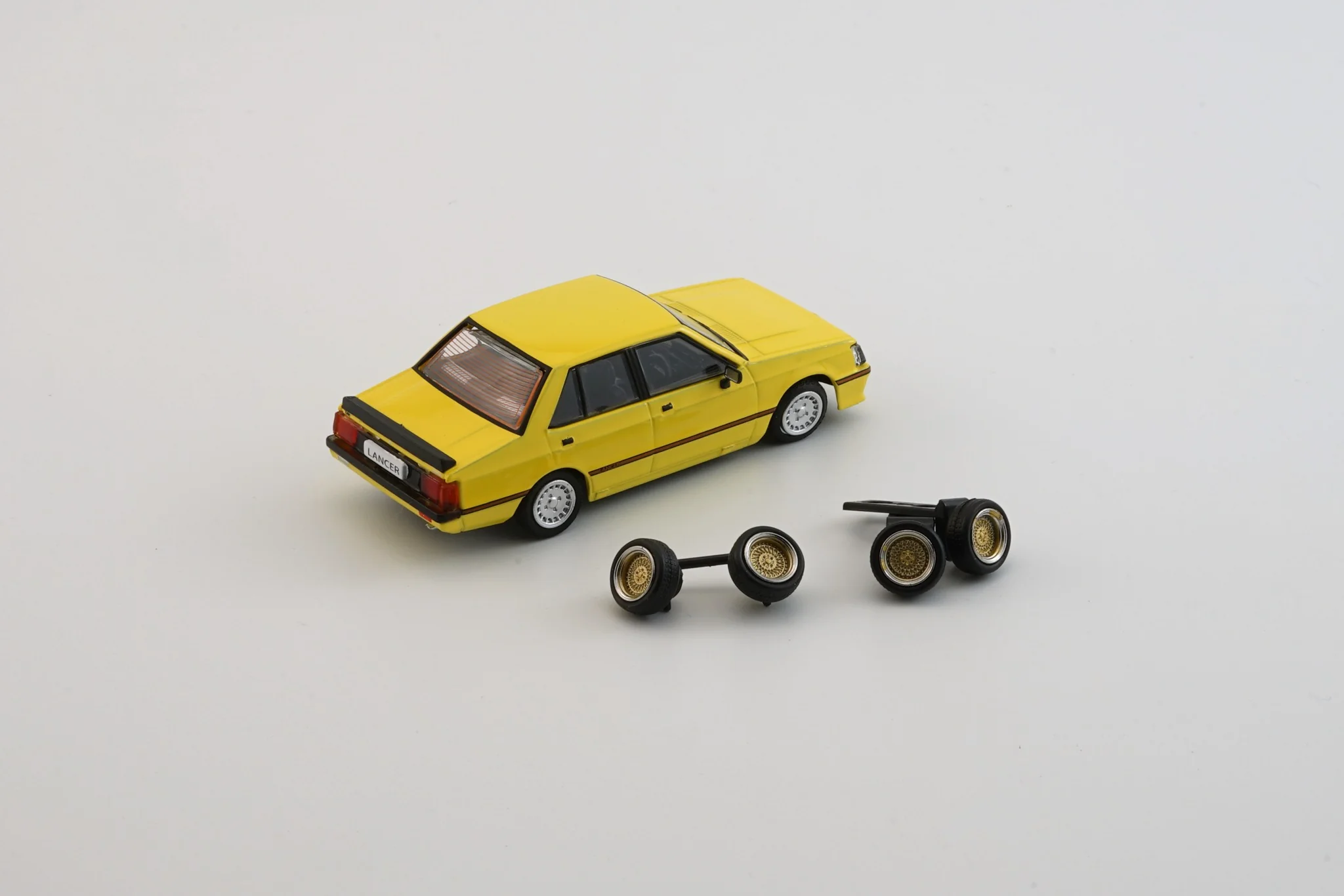 BM CREATIONS JUNIOR 1/64 Mitsubishi Lancer EX2000 Turbo Yellow LHD 64B0213 - Image 2