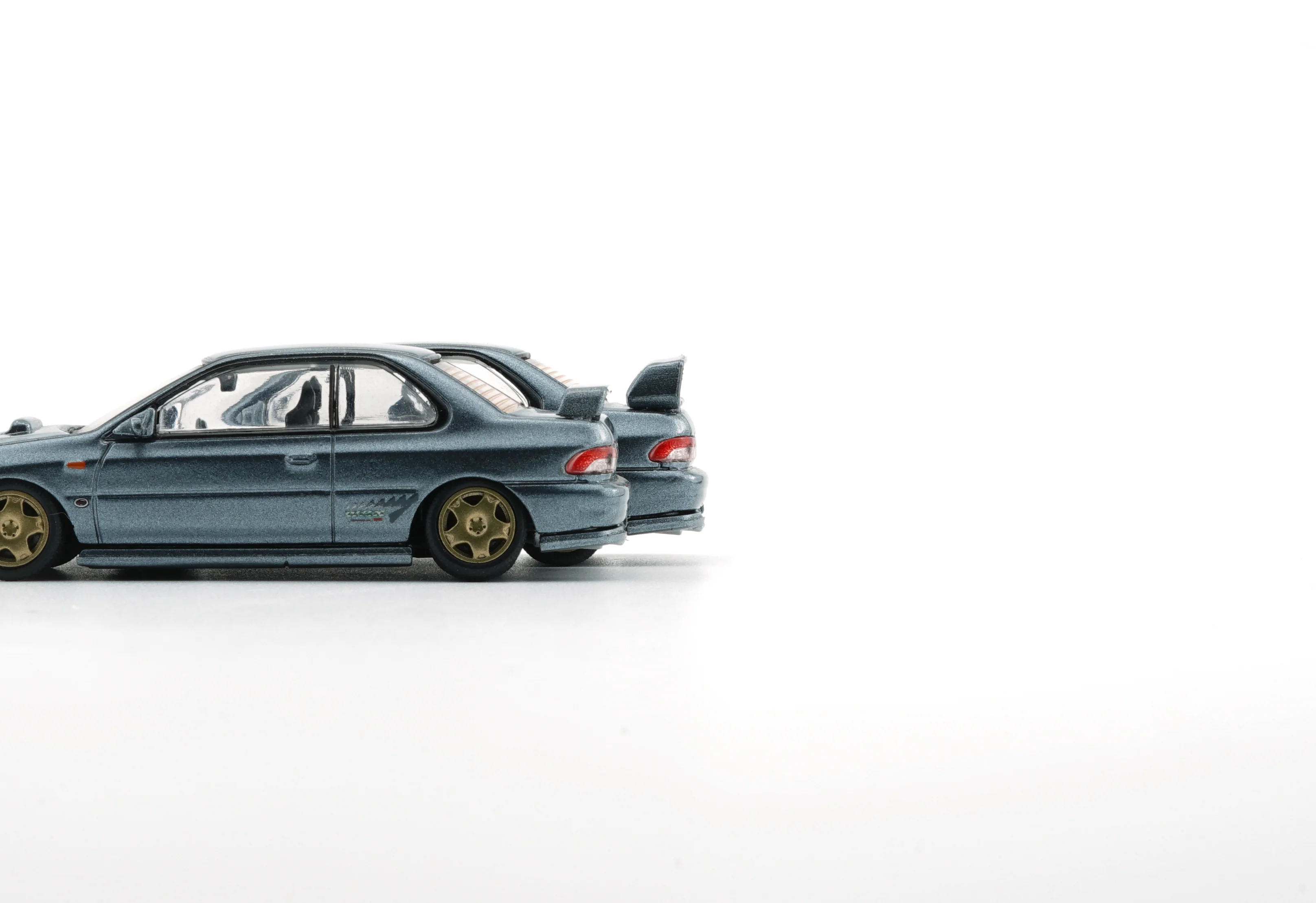 BM CREATIONS JUNIOR 1/64 Subaru Impreza  WRX Type R 3, 4-6 -Dolphin Grey (LHD) 64B0230 ( - Image 3