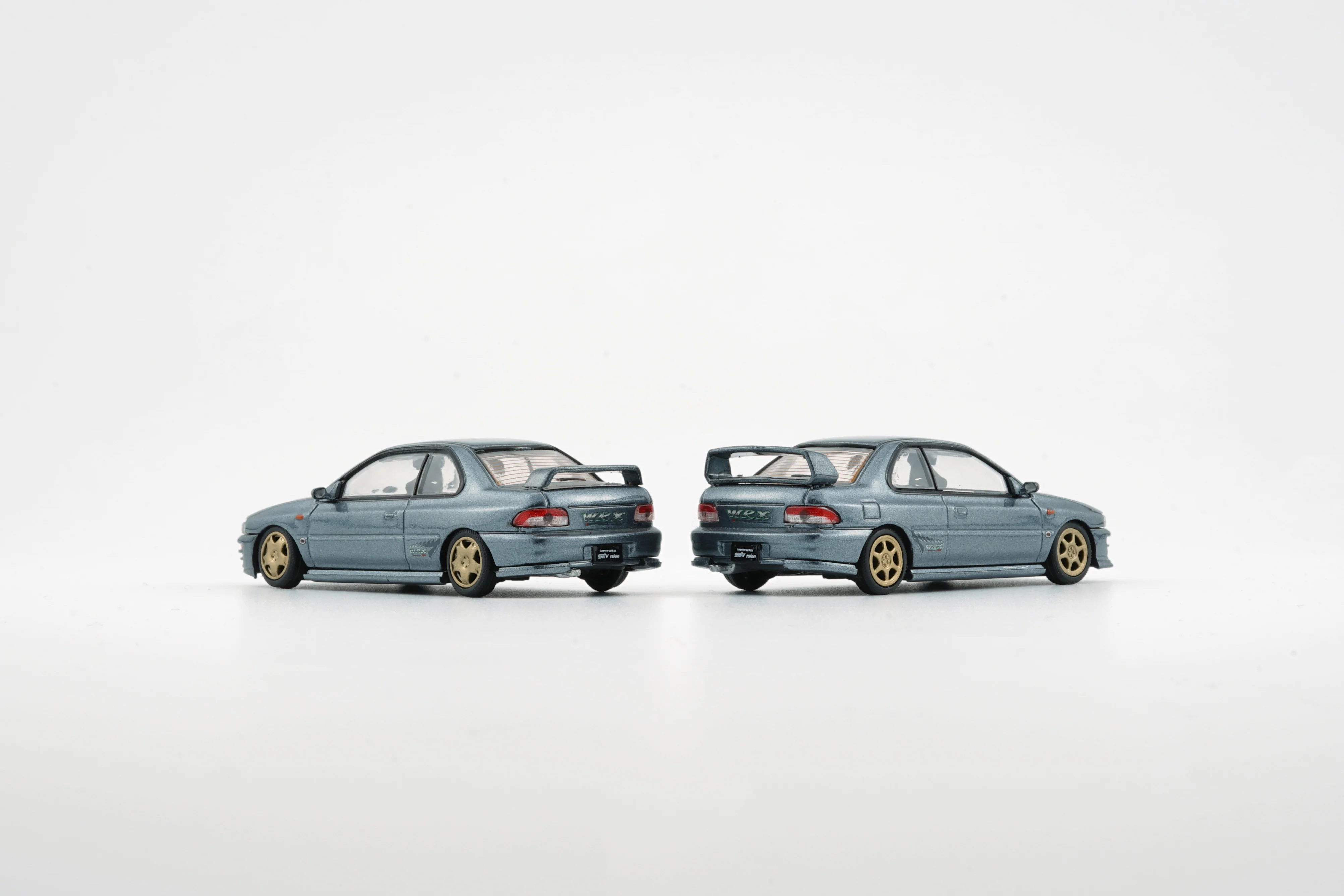 BM CREATIONS JUNIOR 1/64 Subaru Impreza  WRX Type R 3, 4-6 -Dolphin Grey (LHD) 64B0230 ( - Image 4