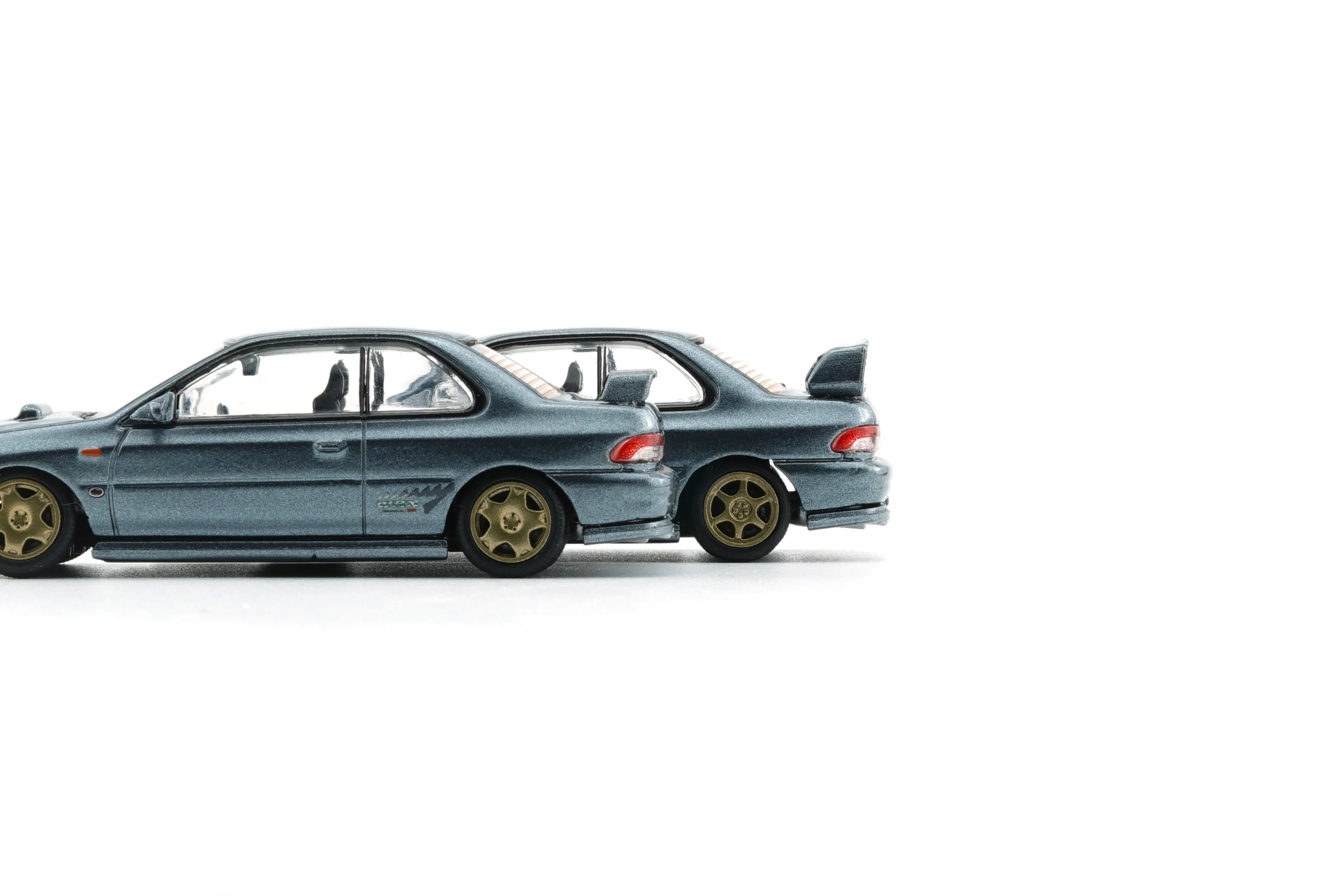 BM CREATIONS JUNIOR 1/64 Subaru Impreza  WRX Type R 3, 4-6 -Dolphin Grey (LHD) 64B0230 ( - Image 6
