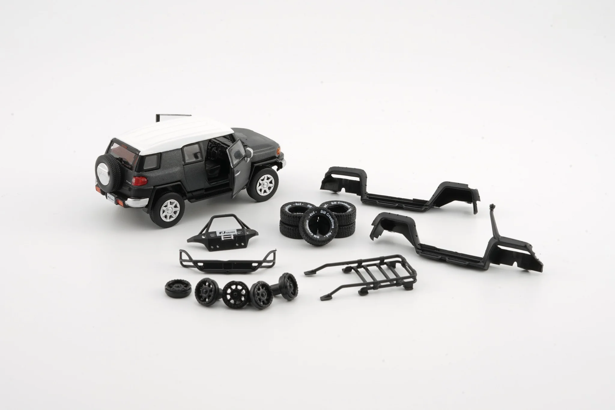 BM CREATIONS JUNIOR 1/64 Toyota 2015 FJ Cruiser - Metalic Dark Grey -LHD 64B0141 - Image 2