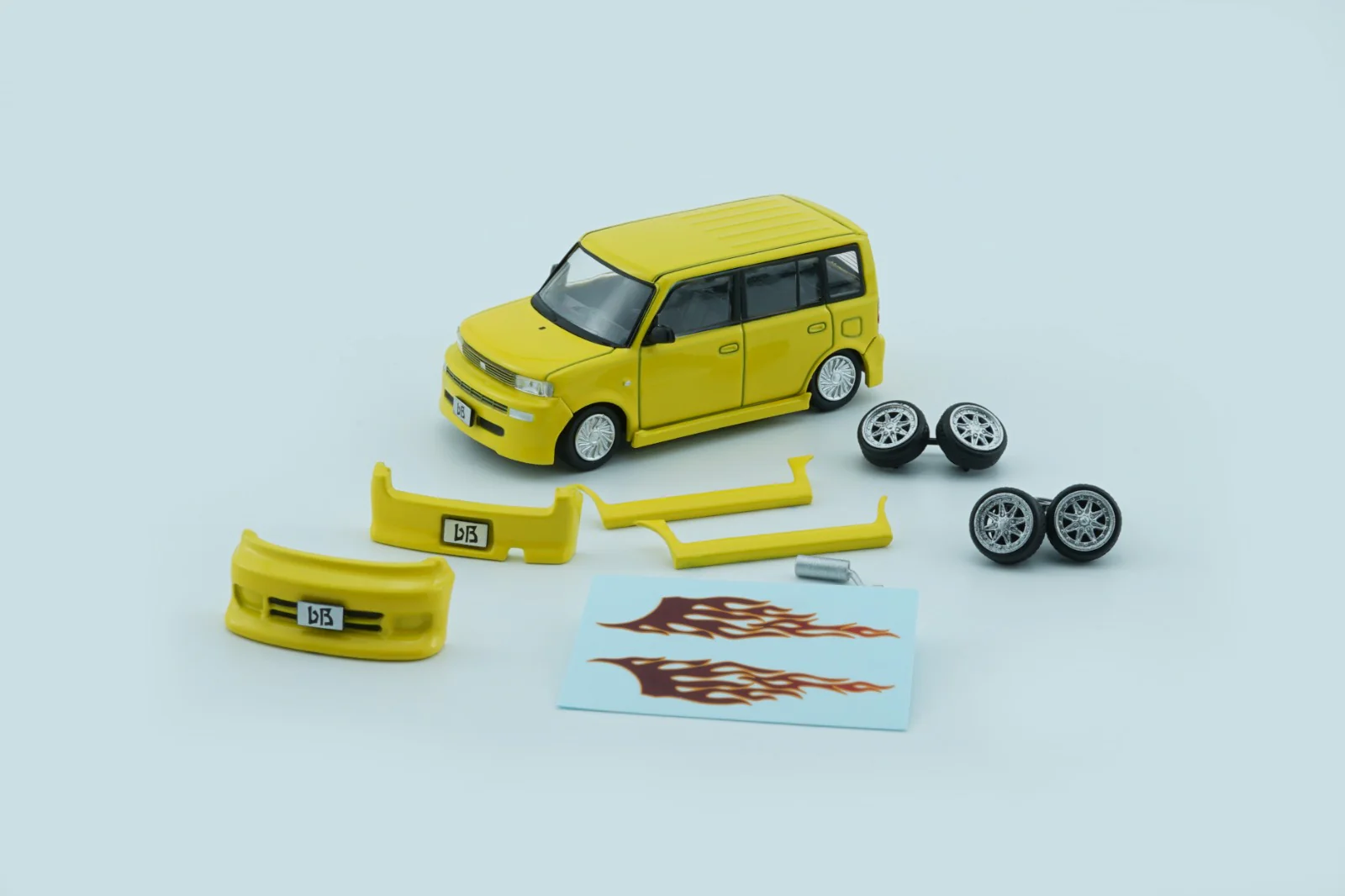 BM Creations x Tokyo Station 1/64 Toyota 2000 BB Yellow LHD Exclusive Edition - Image 2
